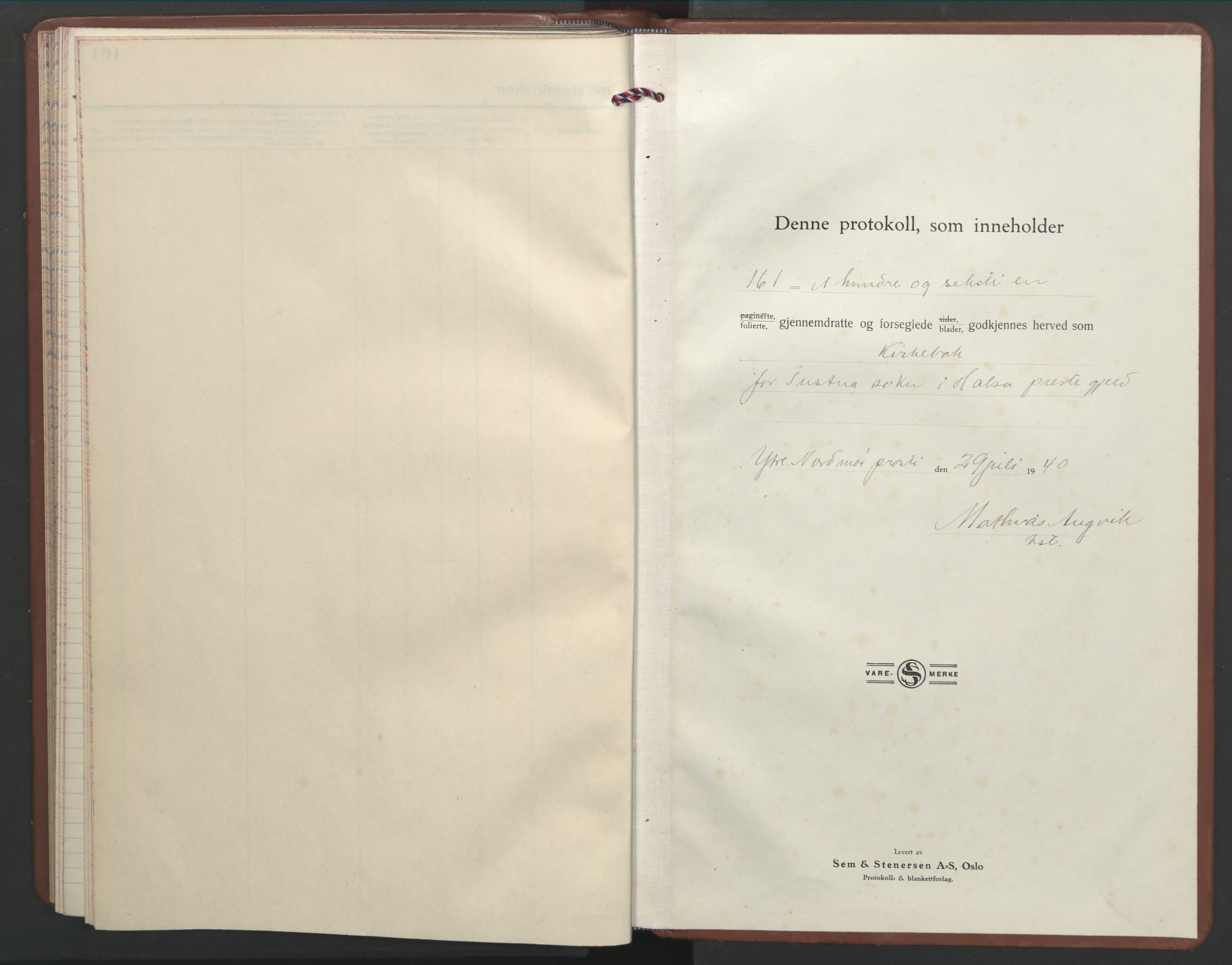 Ministerialprotokoller, klokkerbøker og fødselsregistre - Møre og Romsdal, SAT/A-1454/577/L0898: Parish register (copy) no. 577C02, 1939-1948