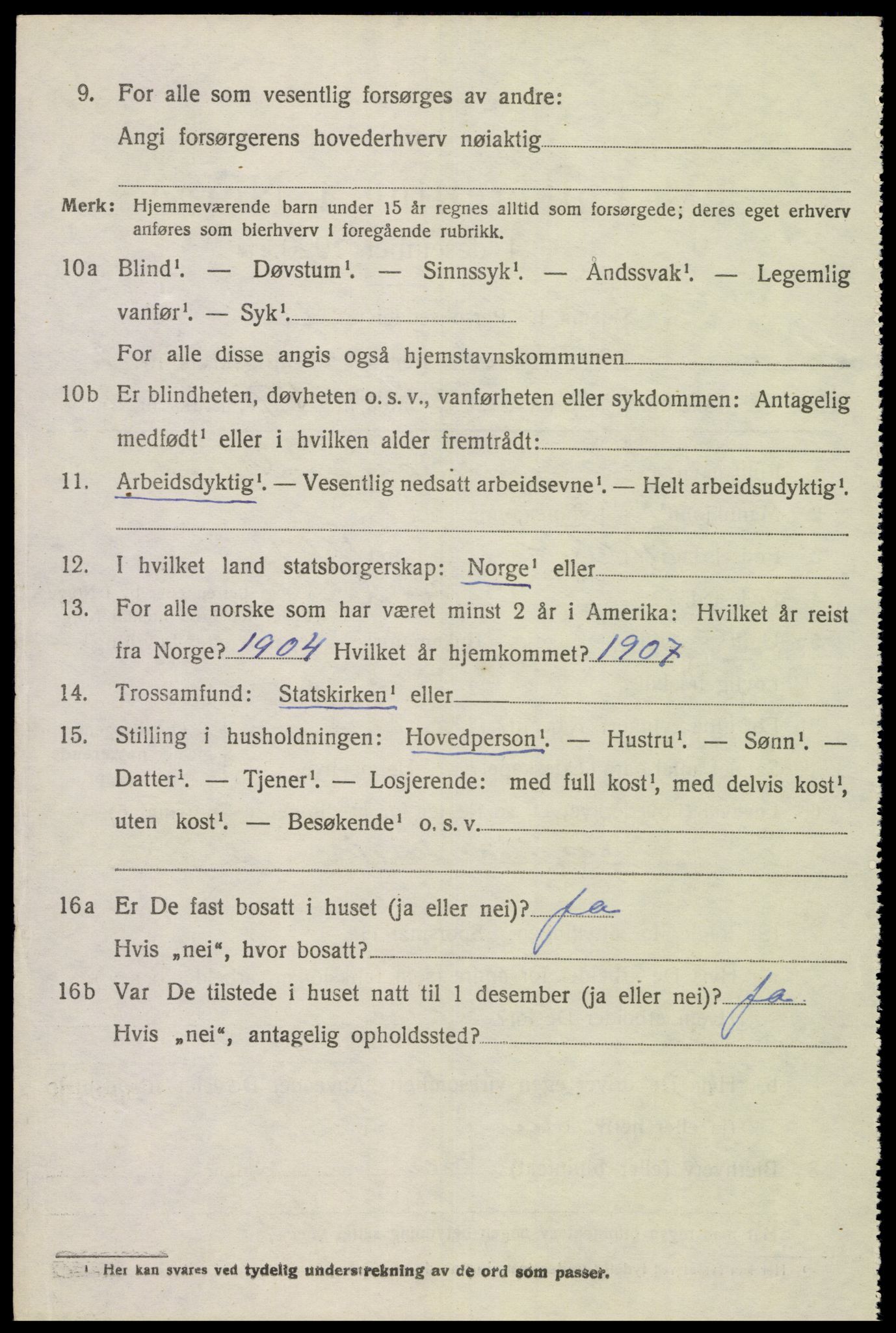 SAK, 1920 census for Herad, 1920, p. 1333