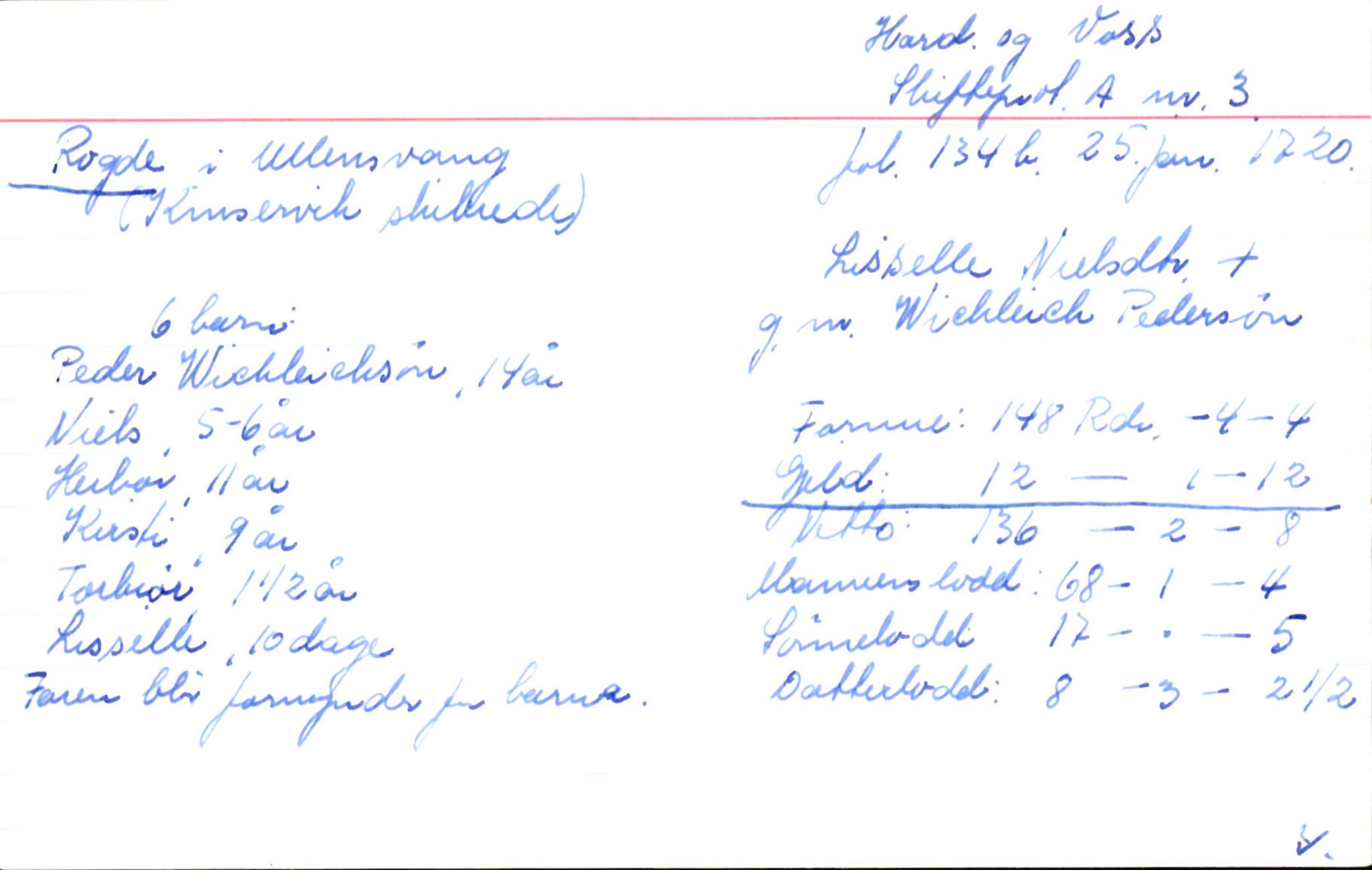 Skiftekort ved Statsarkivet i Bergen, SAB/SKIFTEKORT/002/L0001: Skifteprotokoll nr. 1-3, 1695-1721, p. 1177