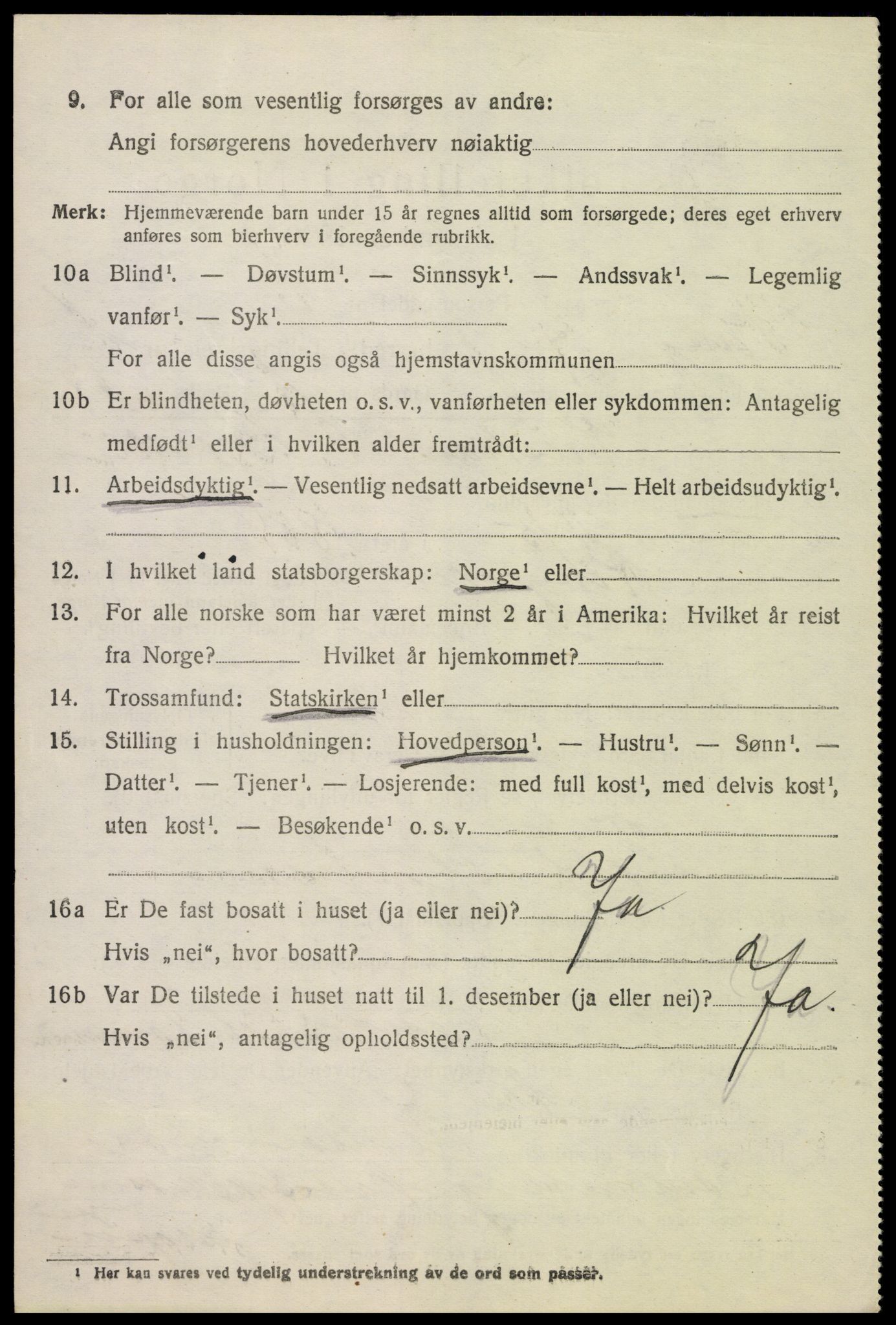 SAH, 1920 census for Vang (Hedmark), 1920, p. 2784