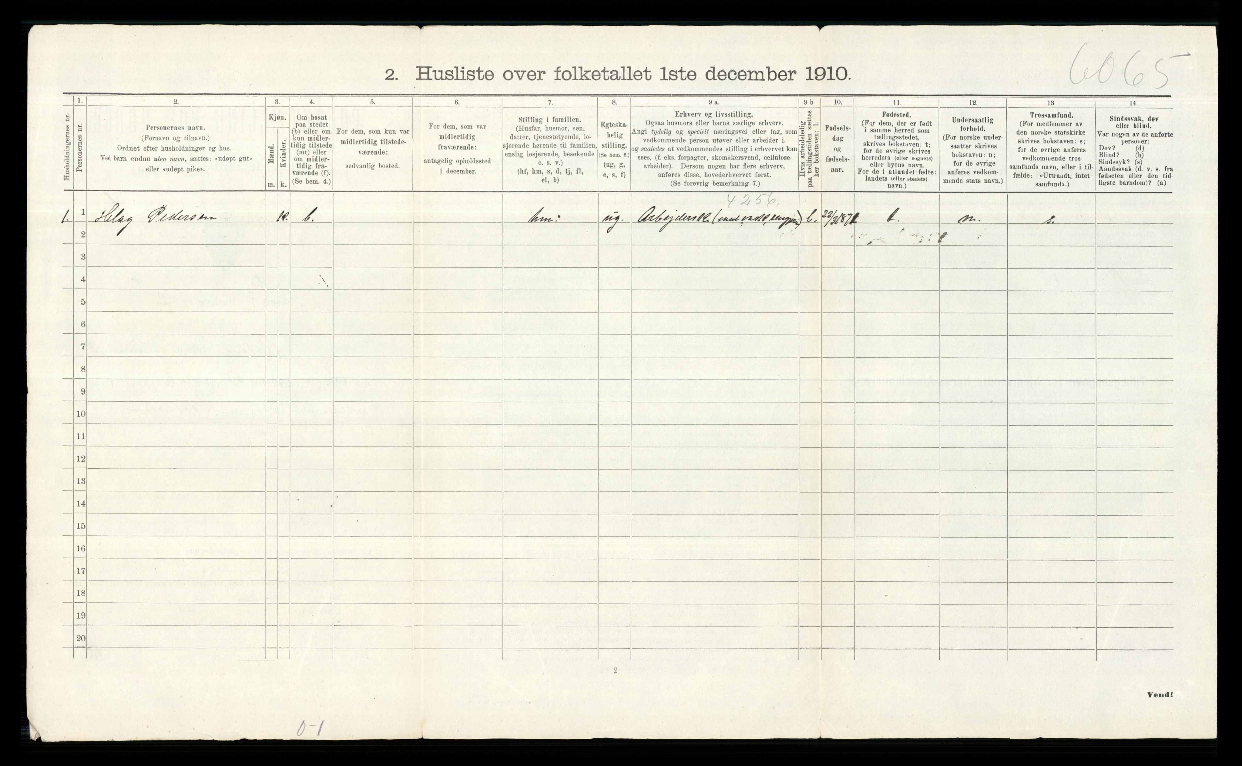 RA, 1910 census for Asker, 1910, p. 573