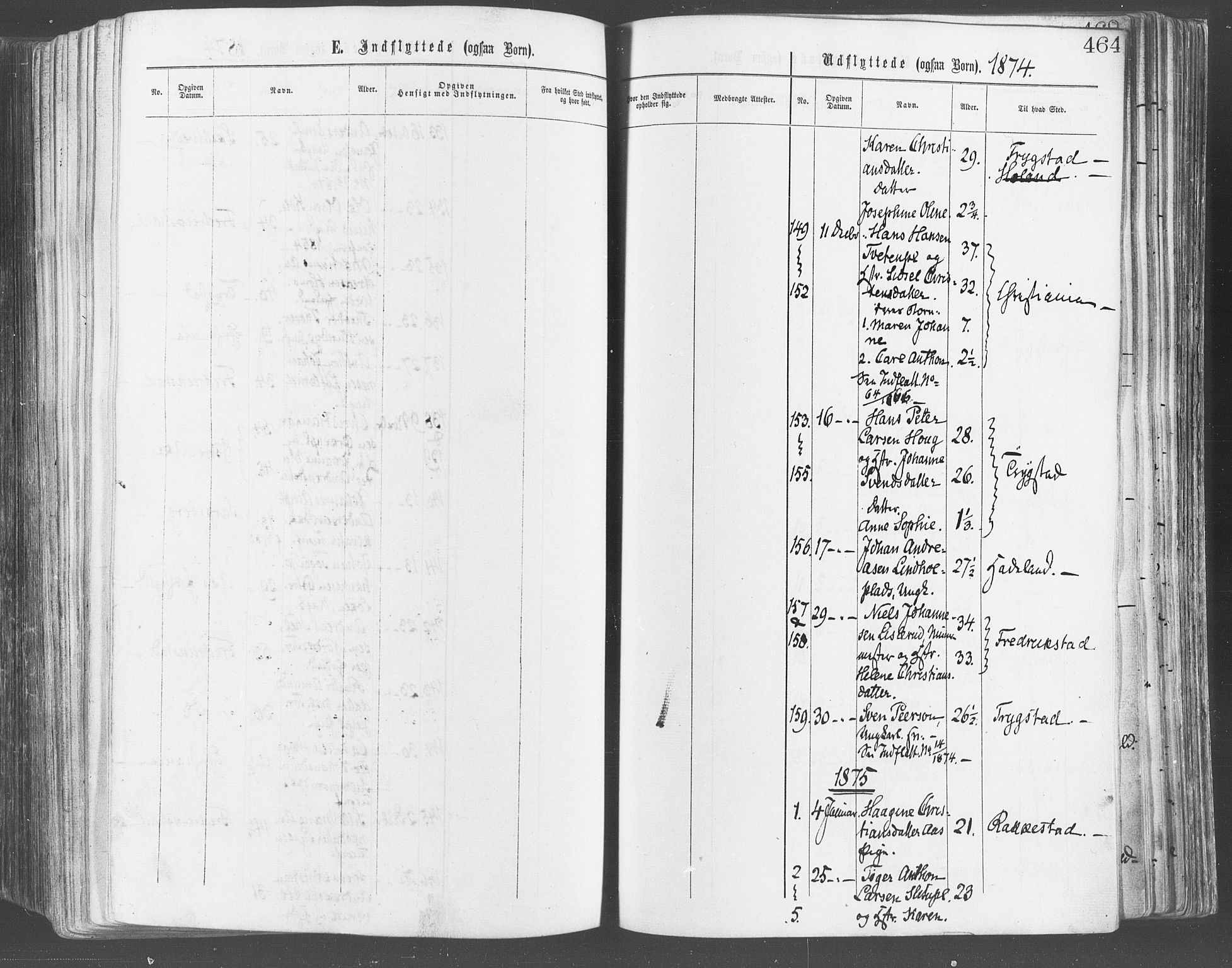 Eidsberg prestekontor Kirkebøker, AV/SAO-A-10905/F/Fa/L0011: Parish register (official) no. I 11, 1867-1878, p. 464