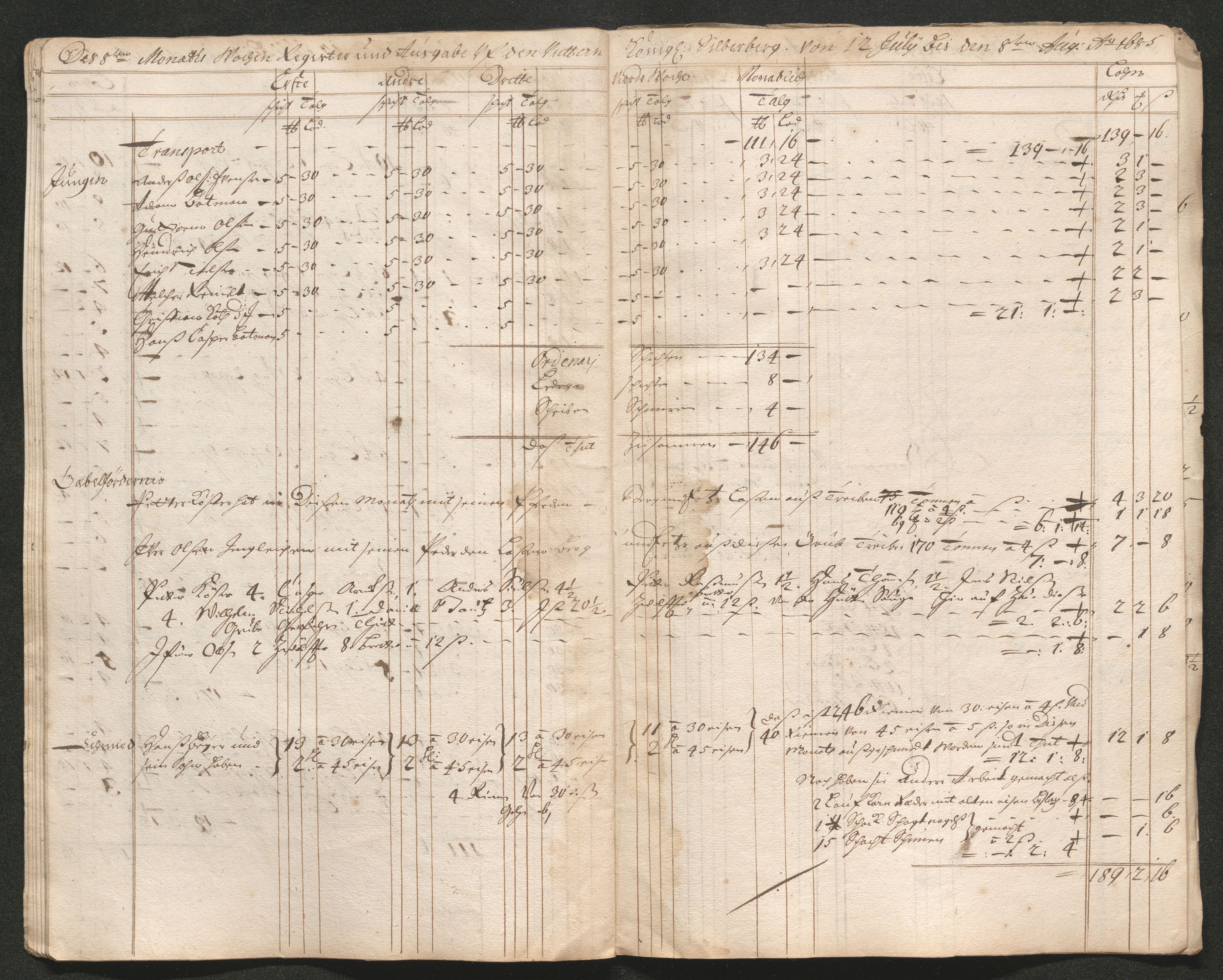 Kongsberg Sølvverk 1623-1816, AV/SAKO-EA-3135/001/D/Dc/Dcd/L0059: Utgiftsregnskap for gruver m.m., 1685-1686, p. 168