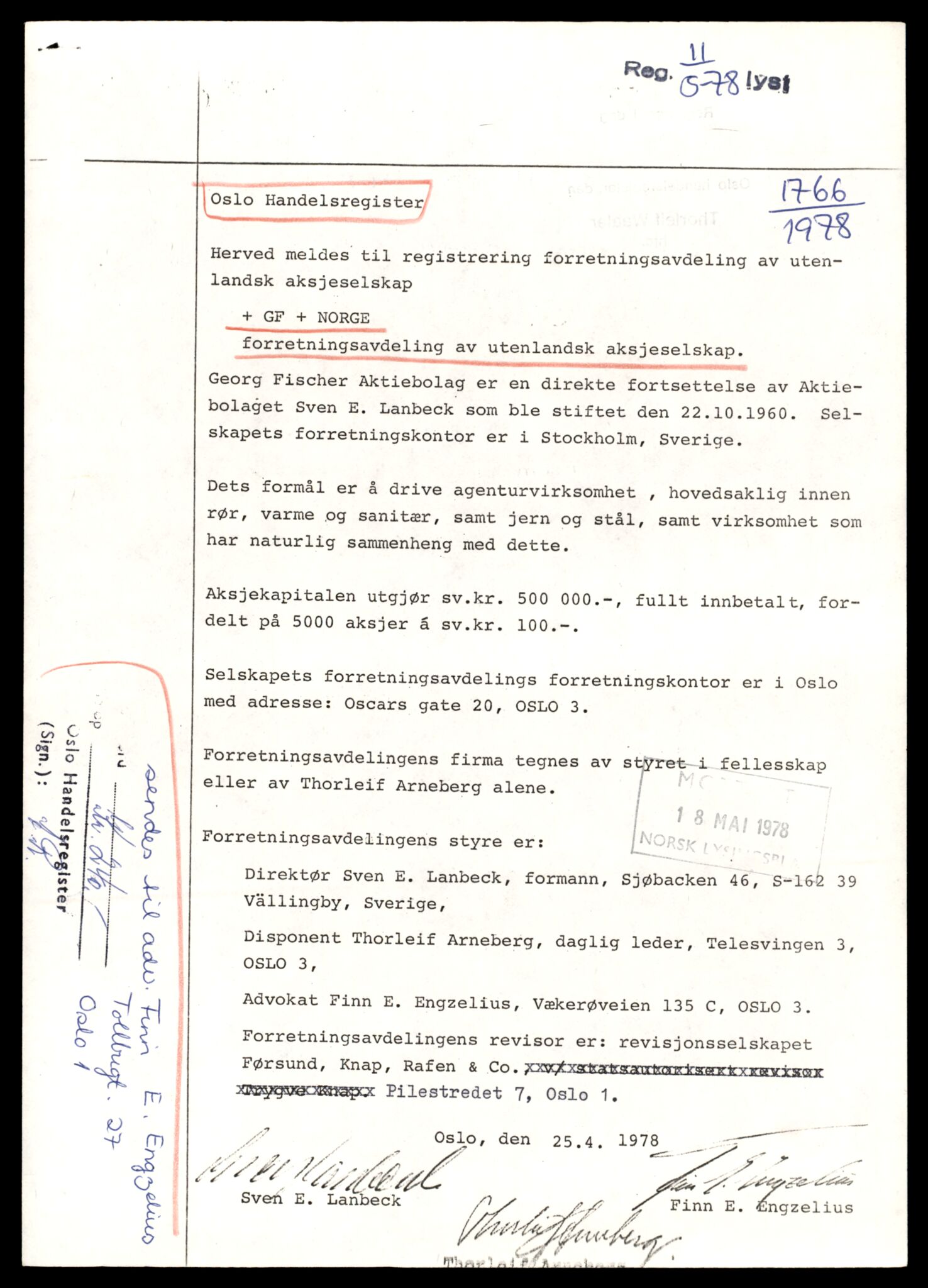 Oslo byfogd, Handelsregisteret, SAT/A-10867/G/Gc/Gca/L0272: Ikke konverterte foretak, Gfn-Gim, 1890-1990, p. 3