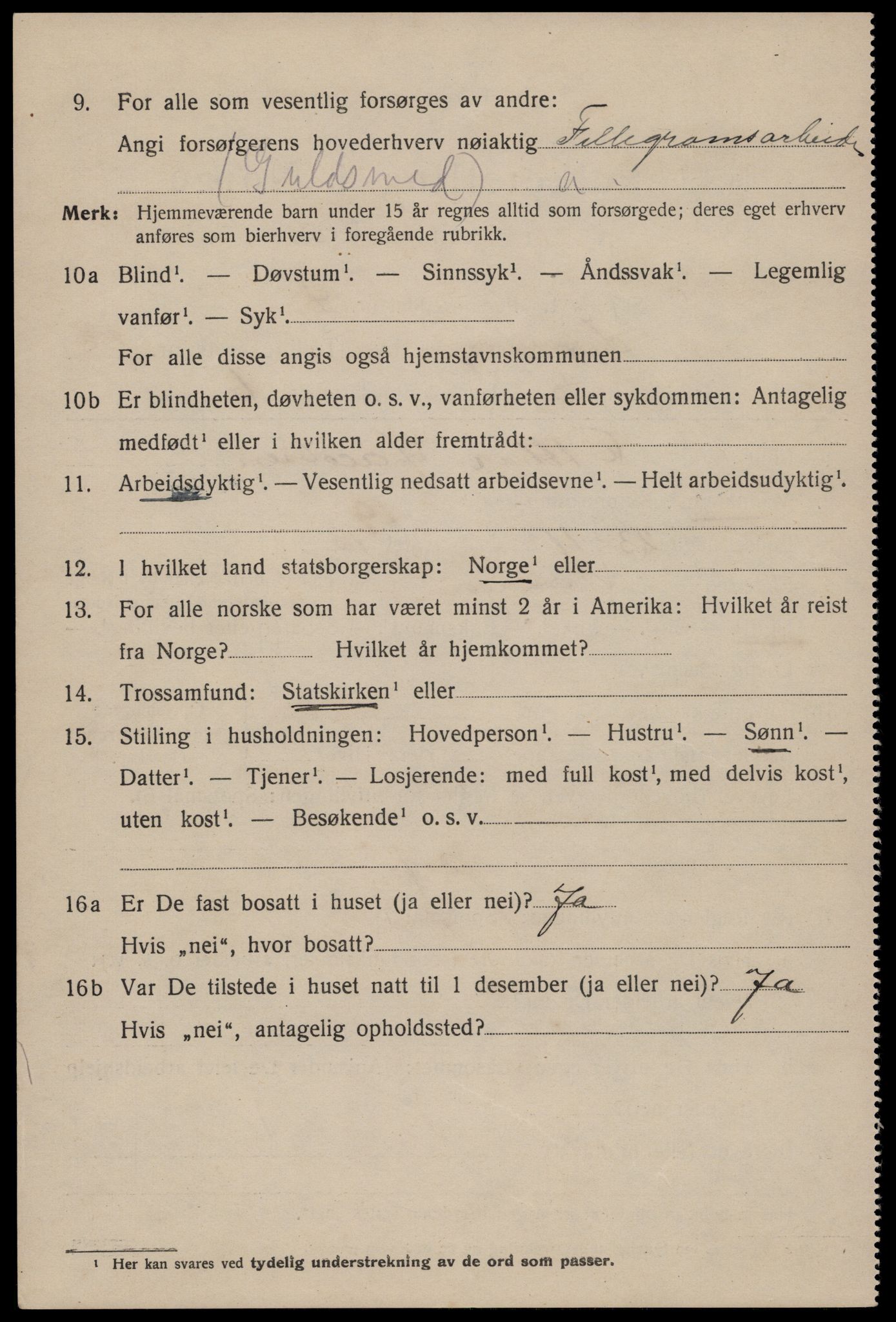 SAST, 1920 census for Stavanger, 1920, p. 90773