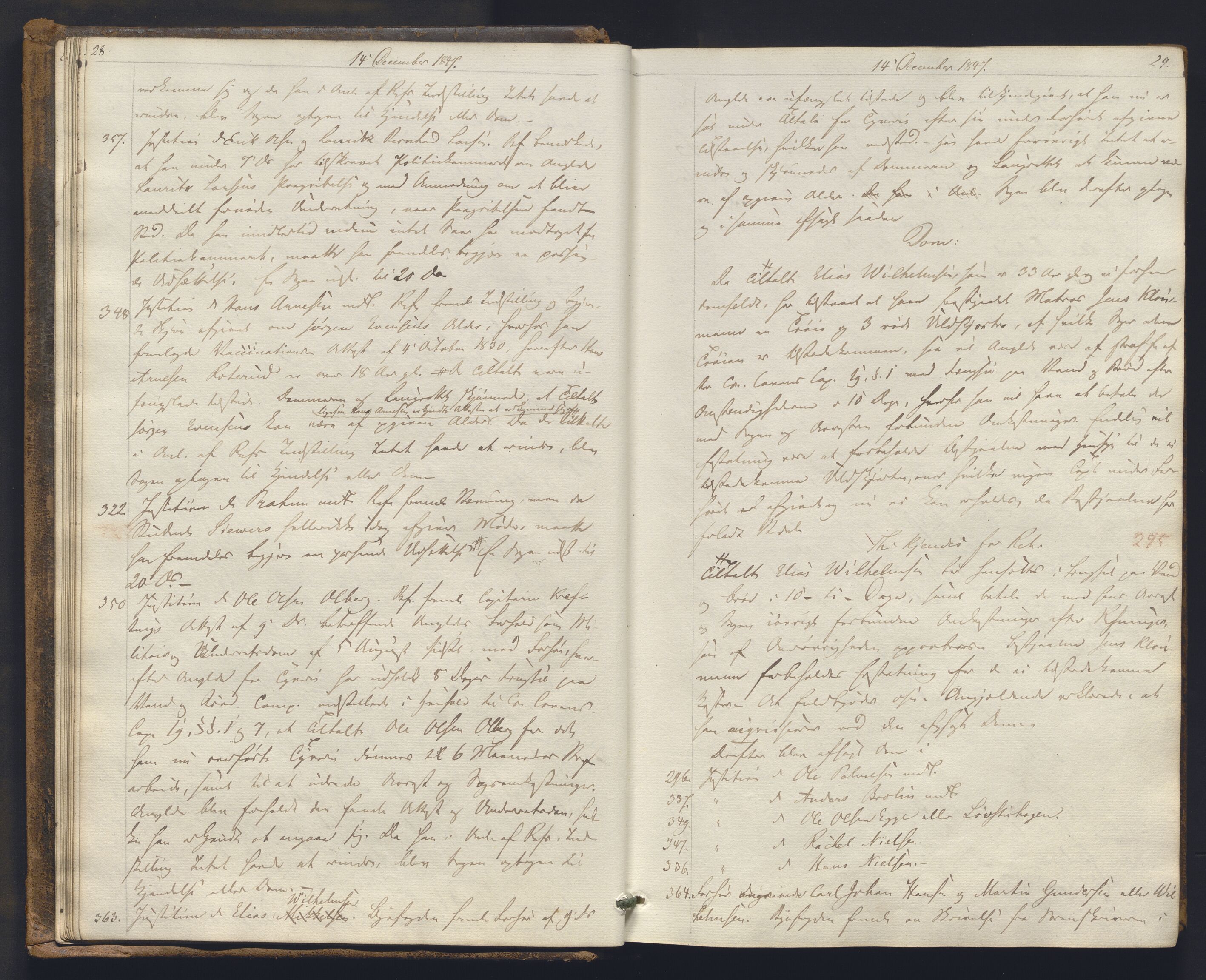 Christiania byfogd, AV/SAO-A-11543/F/Fc/L0014: Ekstrarettsprotokoll, 1847-1853, p. 28-29