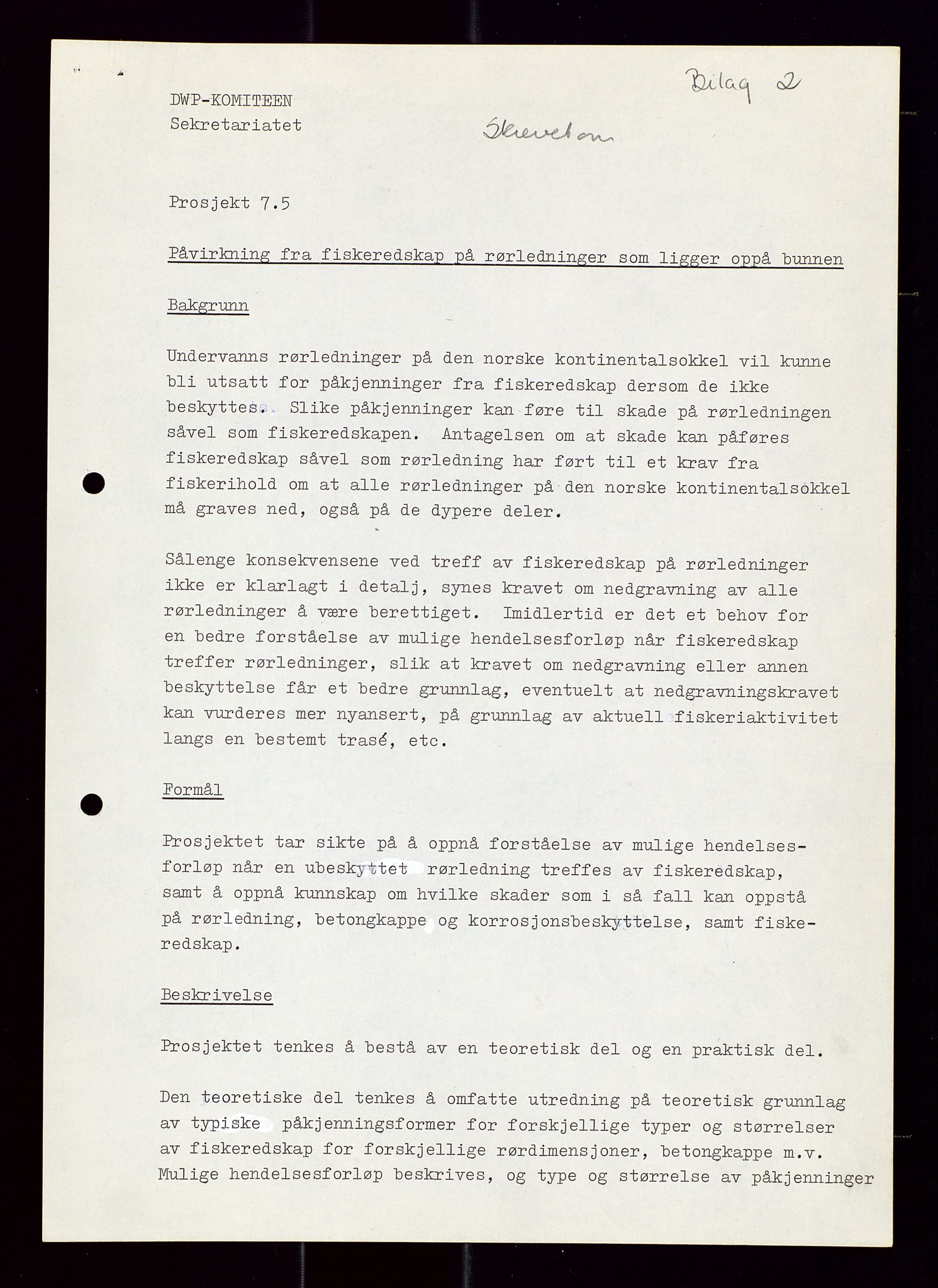 Industridepartementet, Oljekontoret, AV/SAST-A-101348/Di/L0002: DWP, måneds- kvartals- halvårs- og årsrapporter, økonomi, personell, div., 1972-1974, p. 94