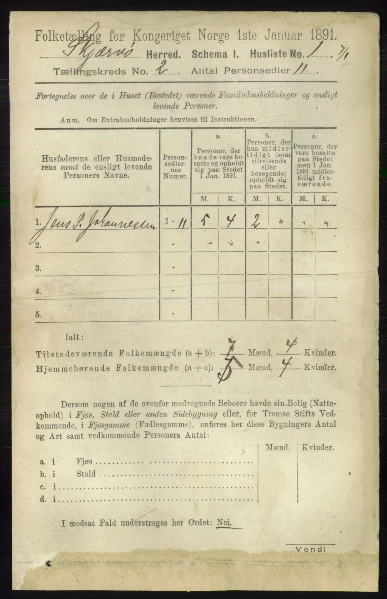 RA, 1891 census for 1941 Skjervøy, 1891, p. 918