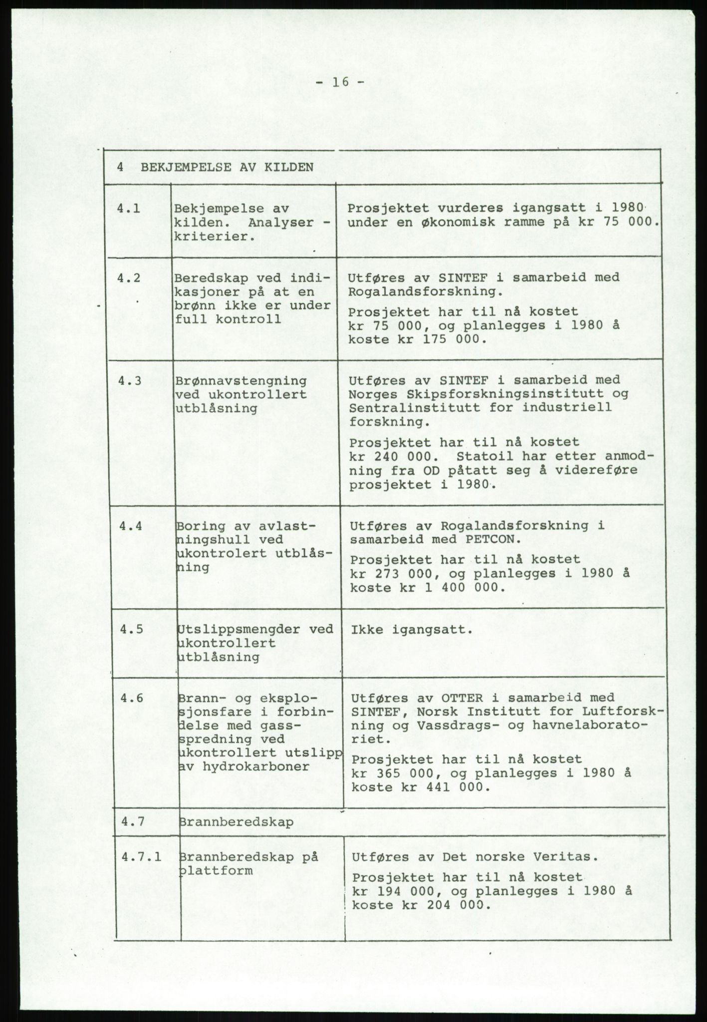 Justisdepartementet, Granskningskommisjonen ved Alexander Kielland-ulykken 27.3.1980, AV/RA-S-1165/D/L0020: X Opplæring/Kompetanse (Doku.liste + X1-X18 av 18)/Y Forskningsprosjekter (Doku.liste + Y1-Y7 av 9), 1980-1981, p. 156