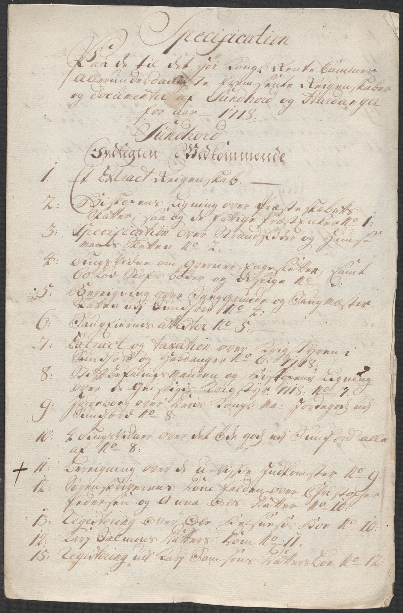 Rentekammeret inntil 1814, Reviderte regnskaper, Fogderegnskap, AV/RA-EA-4092/R48/L2995: Fogderegnskap Sunnhordland og Hardanger, 1718, p. 63