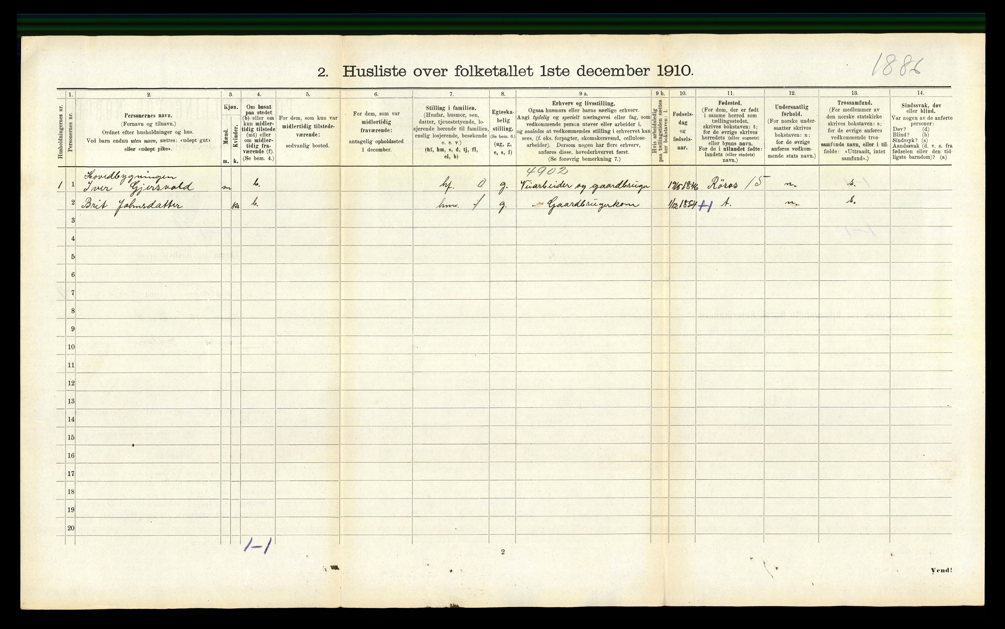 RA, 1910 census for Surnadal, 1910, p. 648