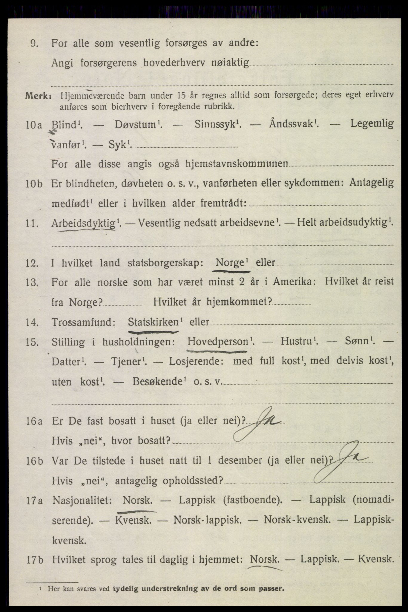 SAT, 1920 census for Otterøy, 1920, p. 2604