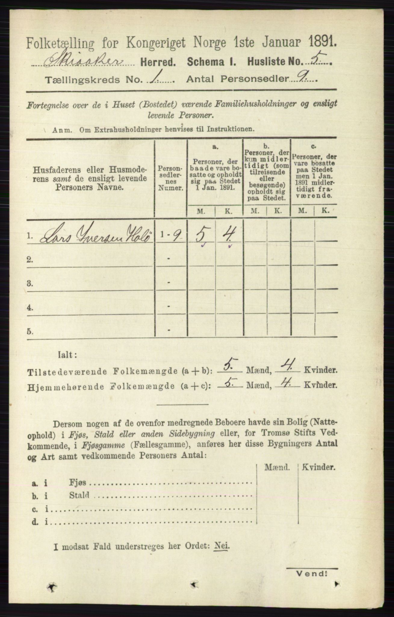 RA, 1891 census for 0513 Skjåk, 1891, p. 28