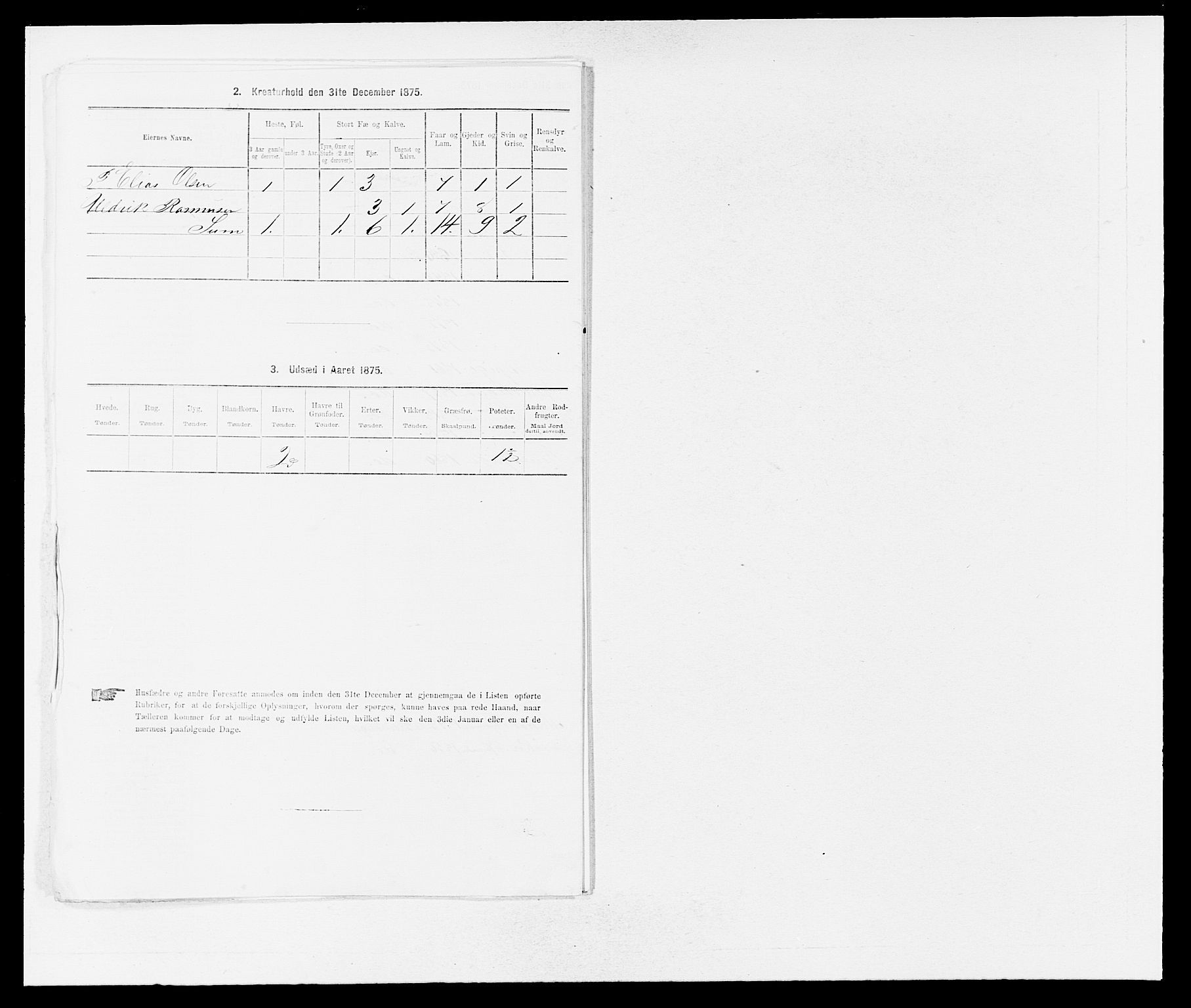 SAB, 1875 Census for 1438P Bremanger, 1875, p. 603