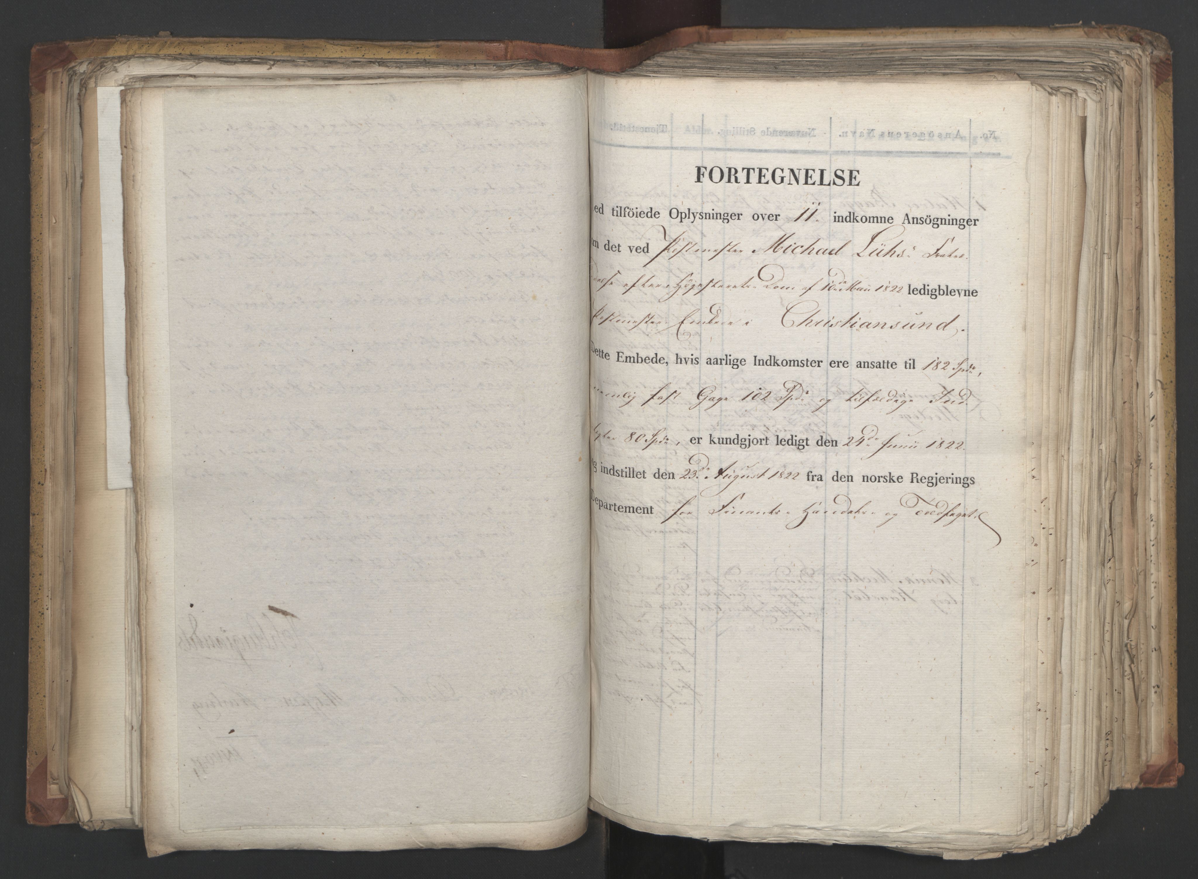 Statsrådsavdelingen i Stockholm, AV/RA-S-1003/D/Da/L0032: Regjeringsinnstillinger nr. 6140-6355, 1822, p. 179