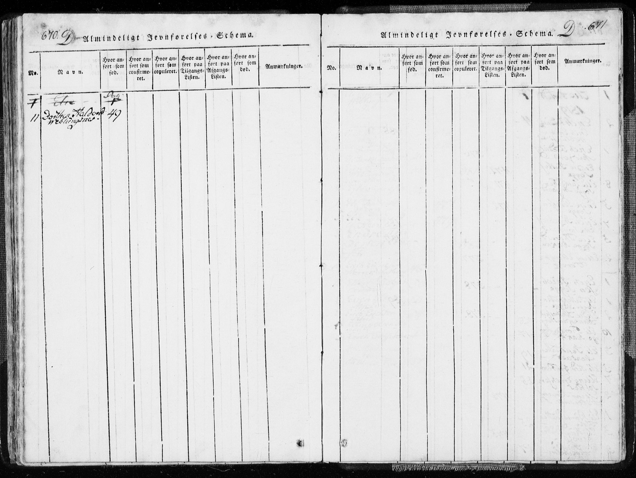 Ministerialprotokoller, klokkerbøker og fødselsregistre - Møre og Romsdal, AV/SAT-A-1454/544/L0571: Parish register (official) no. 544A04, 1818-1853, p. 670-671