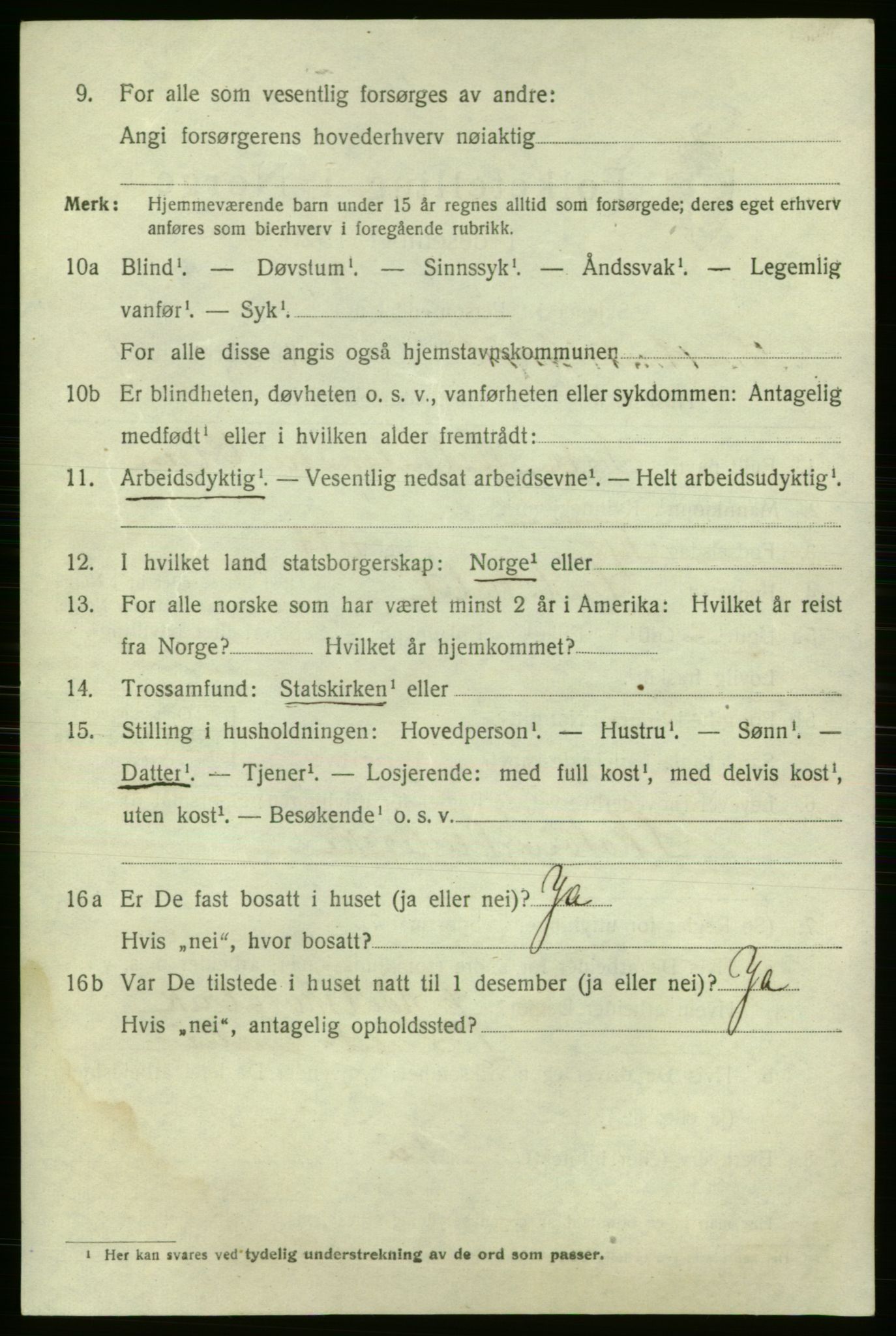 SAO, 1920 census for Fredrikshald, 1920, p. 16842