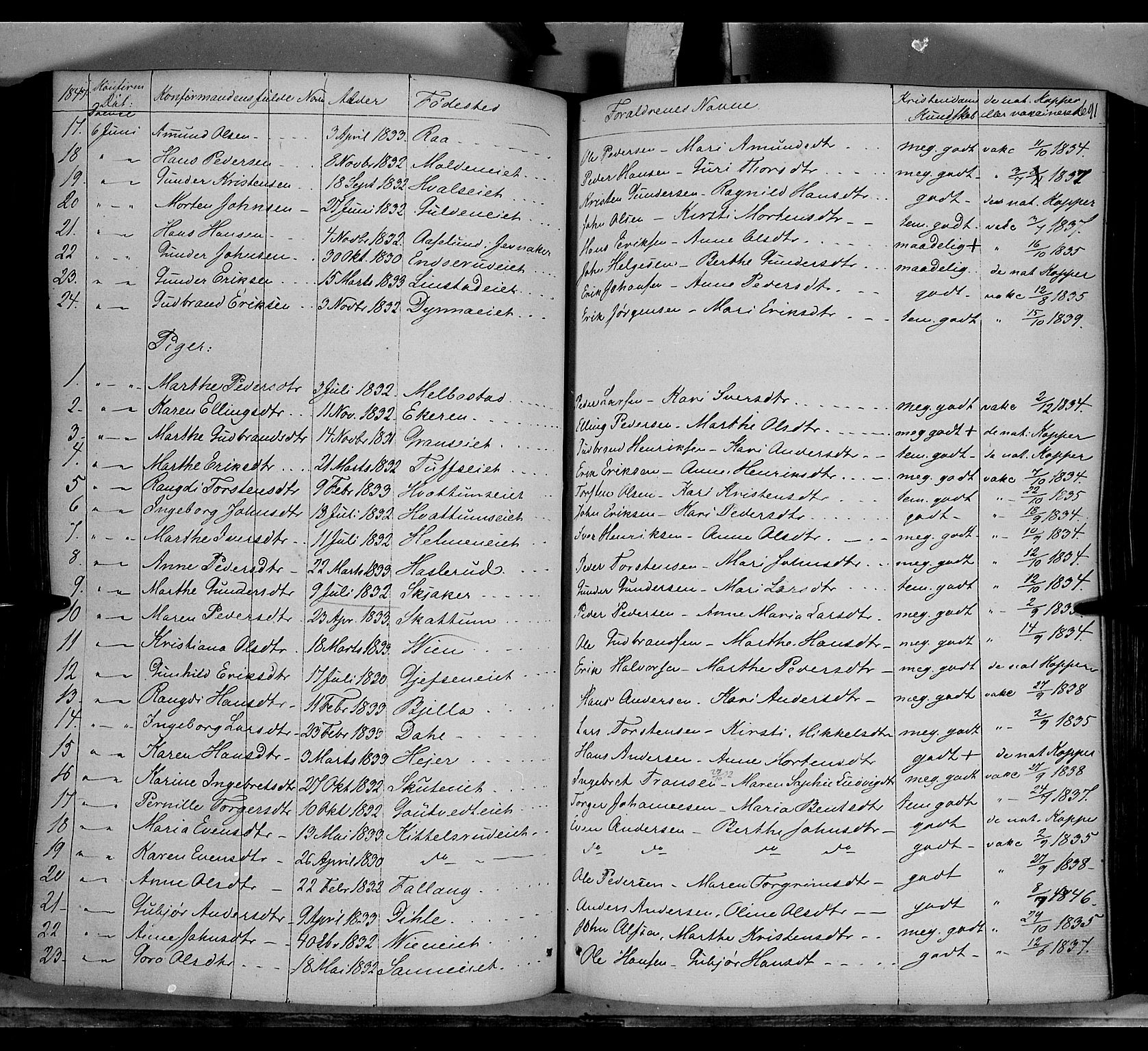 Gran prestekontor, AV/SAH-PREST-112/H/Ha/Haa/L0011: Parish register (official) no. 11, 1842-1856, p. 690-691