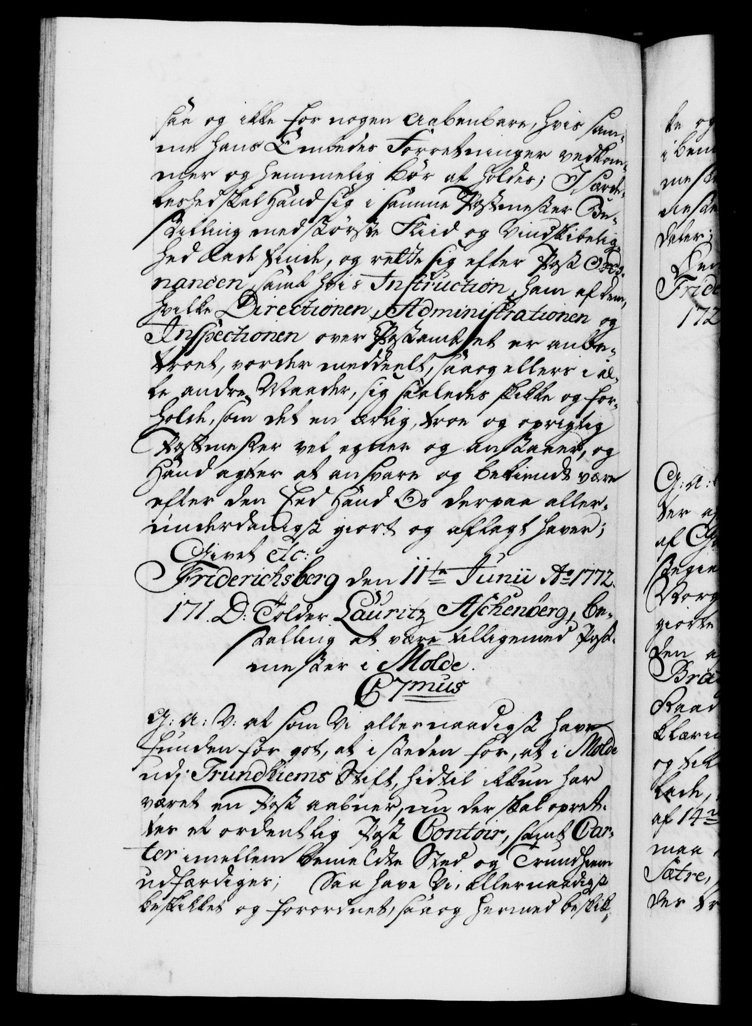 Danske Kanselli 1572-1799, AV/RA-EA-3023/F/Fc/Fca/Fcaa/L0045: Norske registre "Norske eller 3. dept.s åpne brev, 1771-1773, p. 326b