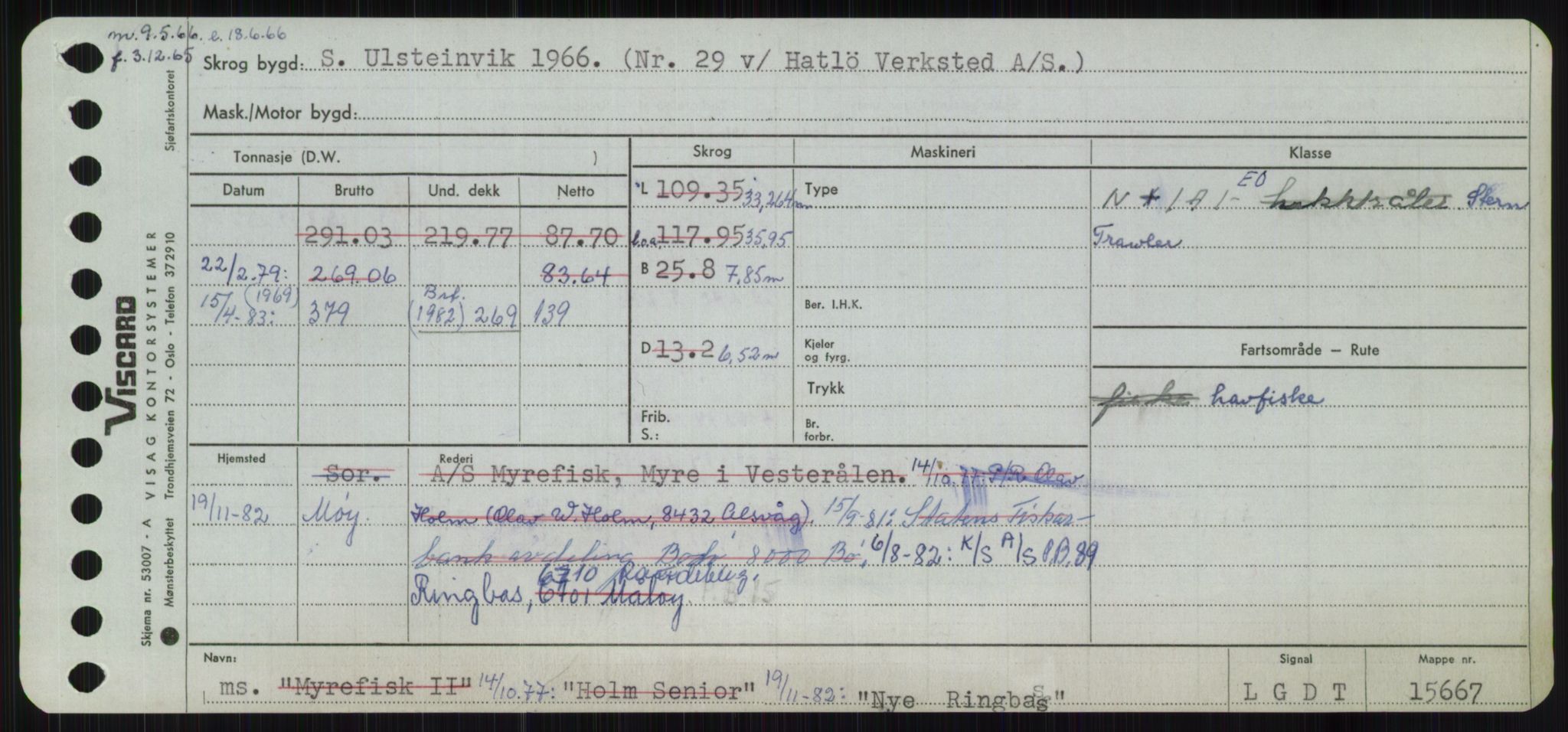 Sjøfartsdirektoratet med forløpere, Skipsmålingen, RA/S-1627/H/Ha/L0004/0001: Fartøy, Mas-R / Fartøy, Mas-Odd, p. 889