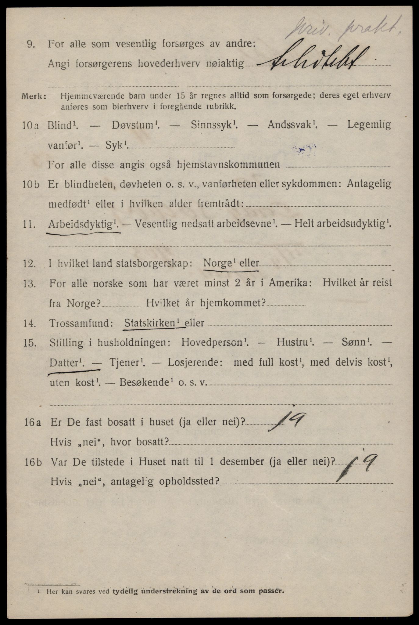 SAT, 1920 census for Trondheim, 1920, p. 112745