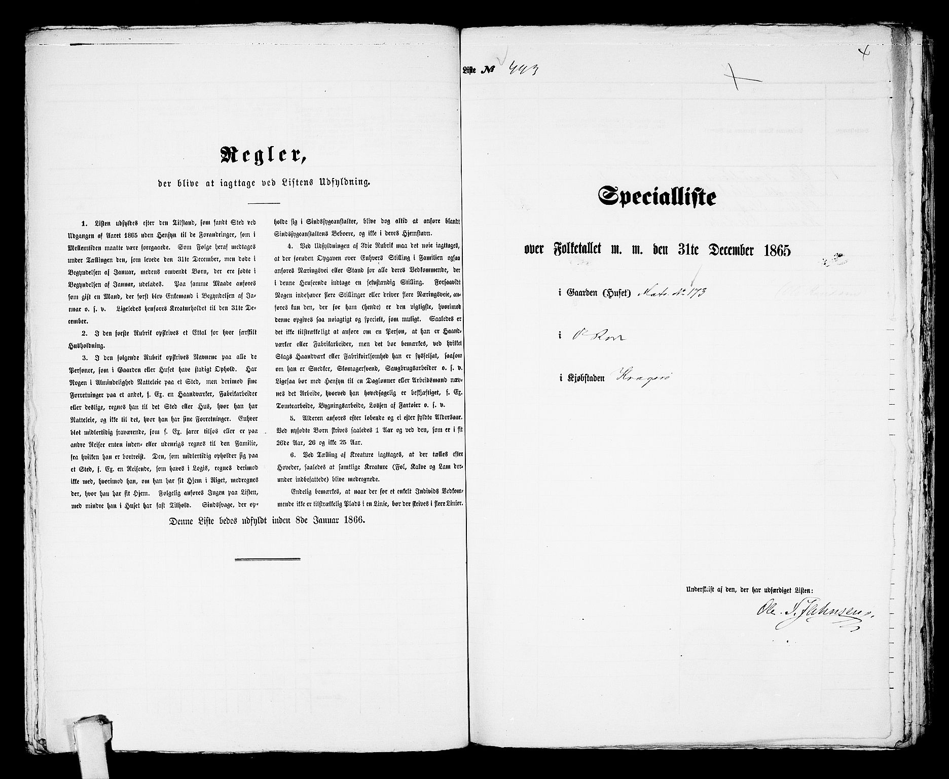 RA, 1865 census for Kragerø/Kragerø, 1865, p. 902