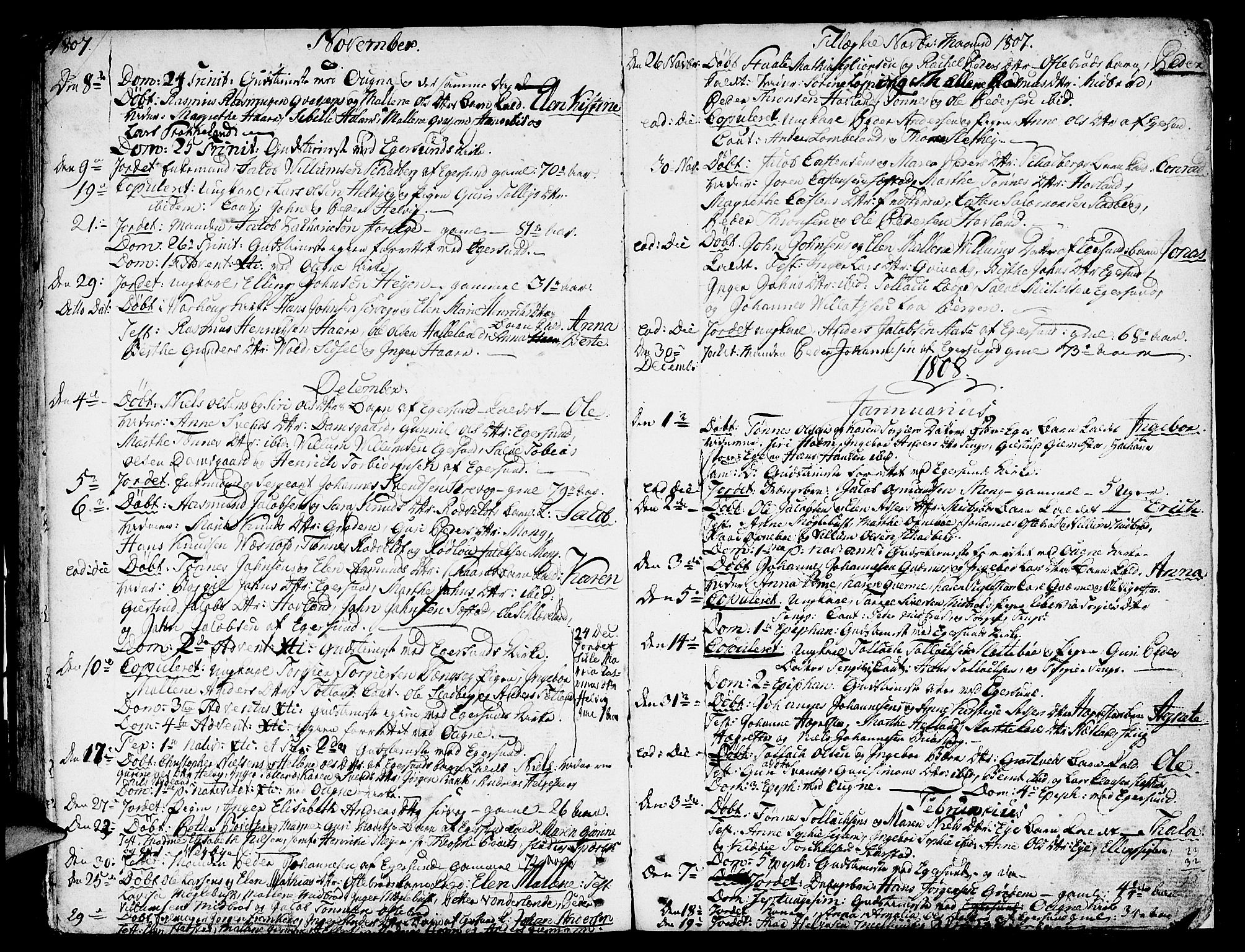 Eigersund sokneprestkontor, SAST/A-101807/S08/L0005: Parish register (official) no. A 5 /1, 1790-1808, p. 91