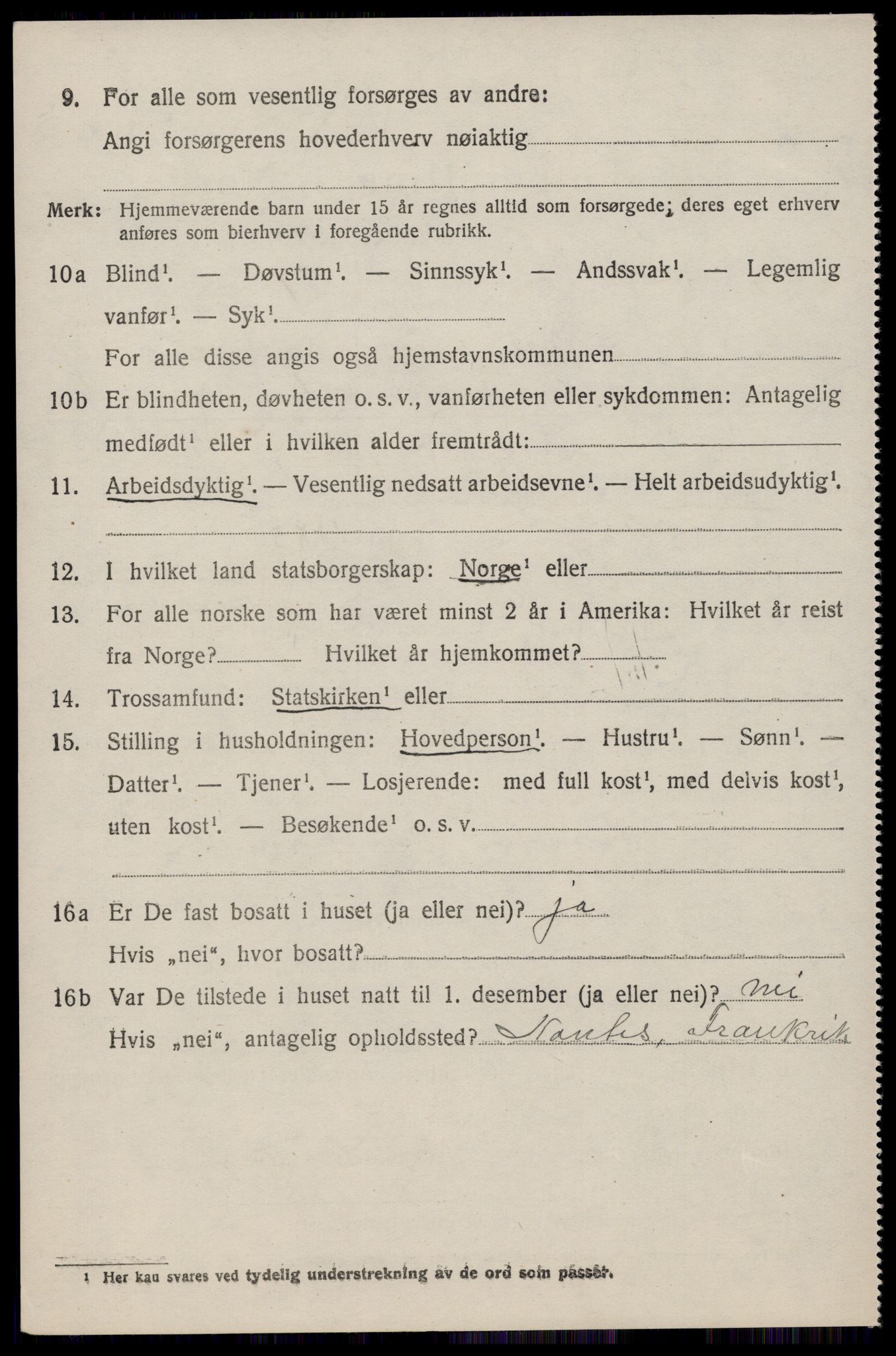 SAST, 1920 census for Skåre, 1920, p. 7871