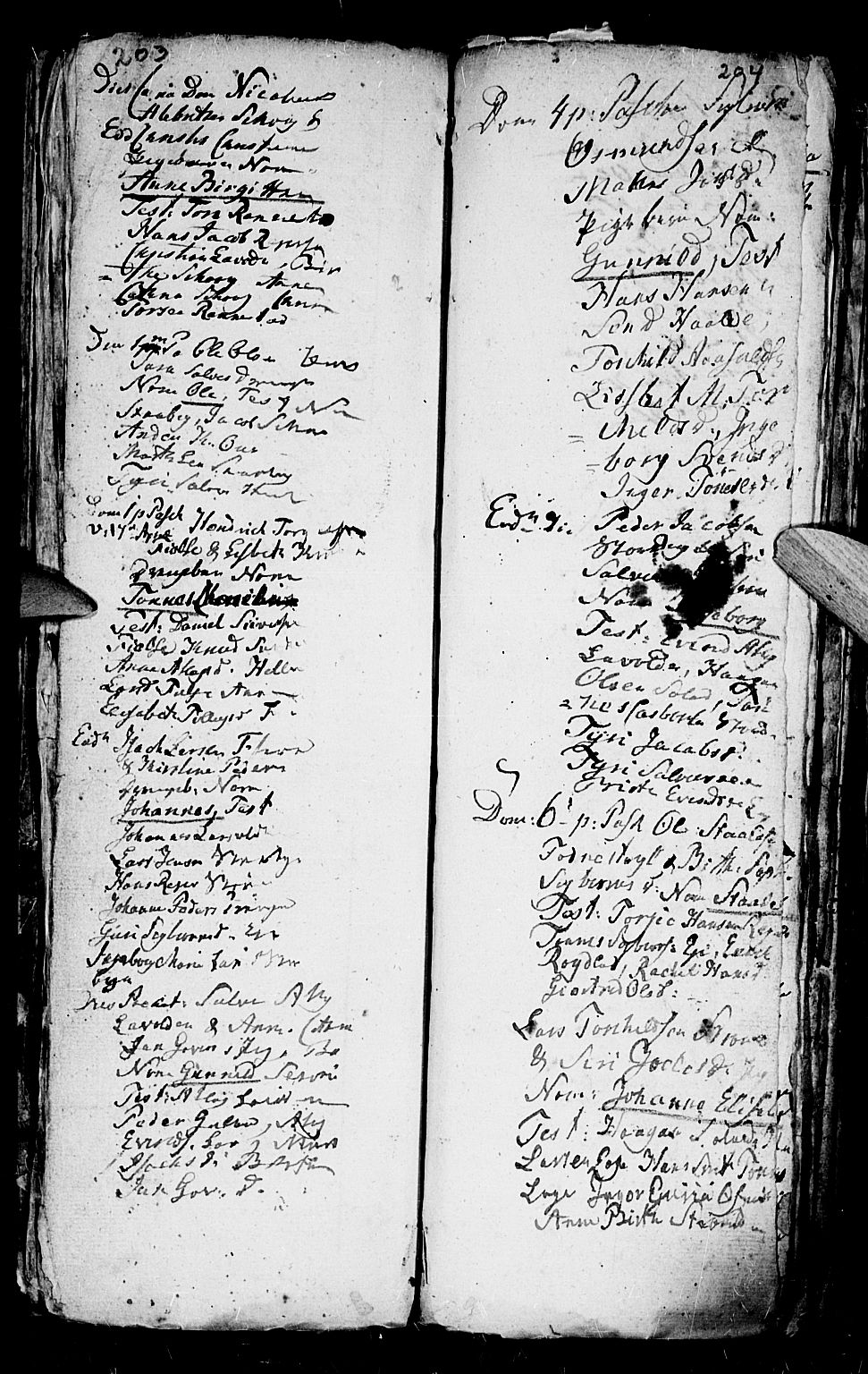 Flekkefjord sokneprestkontor, AV/SAK-1111-0012/F/Fa/Fac/L0001: Parish register (official) no. A 1, 1773-1806, p. 203-204