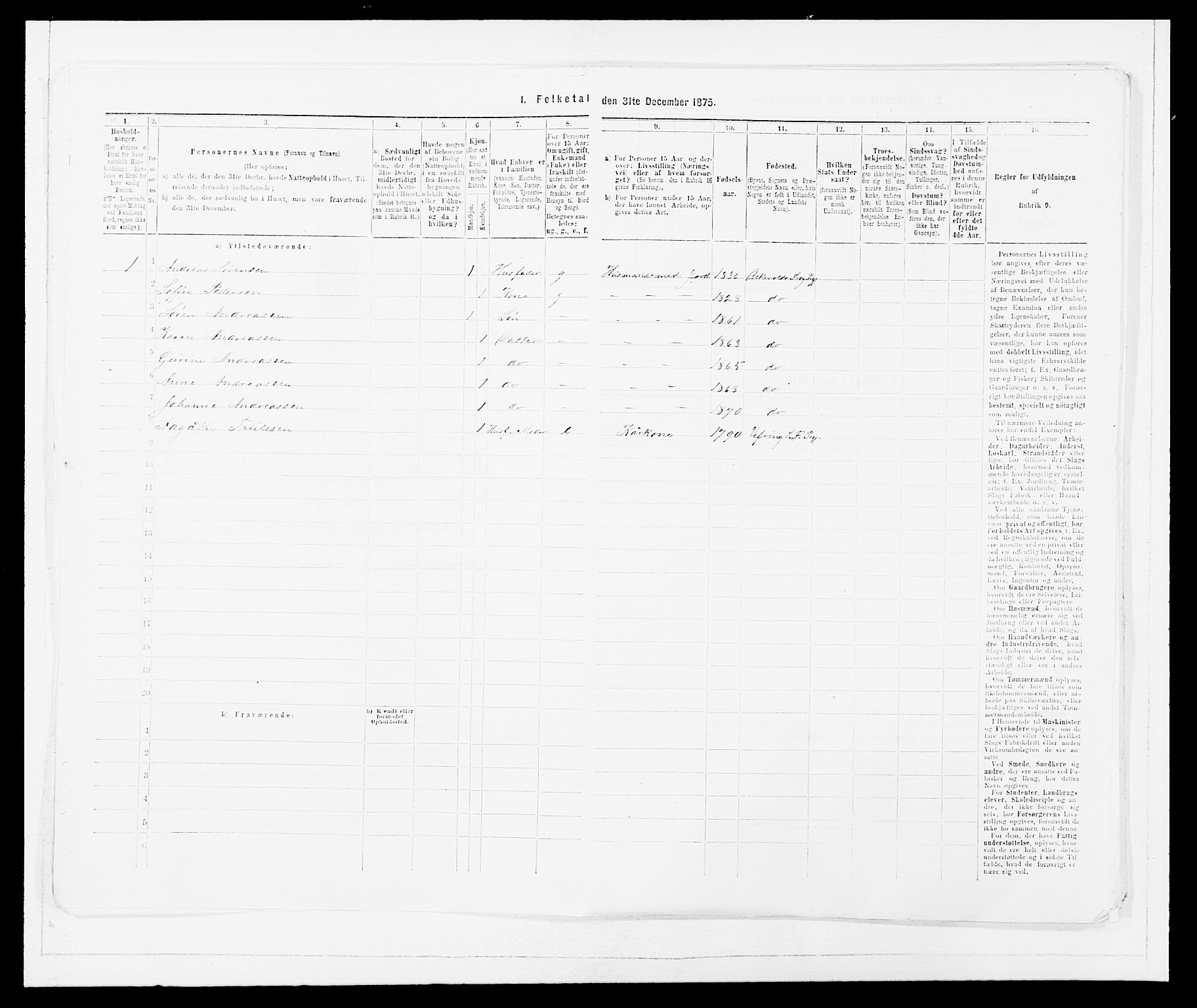 SAB, 1875 census for 1428P Askvoll, 1875, p. 70