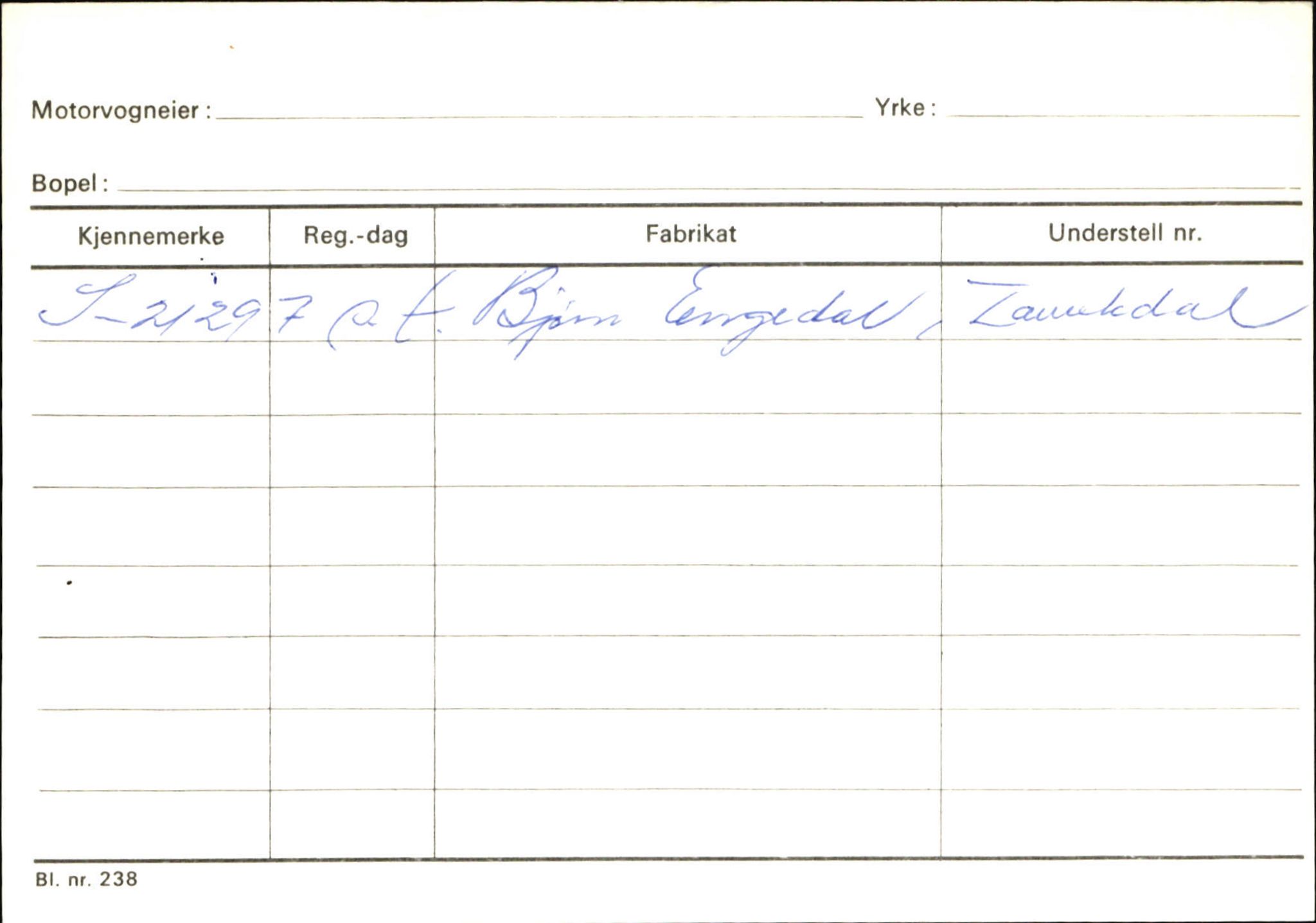 Statens vegvesen, Sogn og Fjordane vegkontor, SAB/A-5301/4/F/L0131: Eigarregister Høyanger P-Å. Stryn S-Å, 1945-1975, p. 204