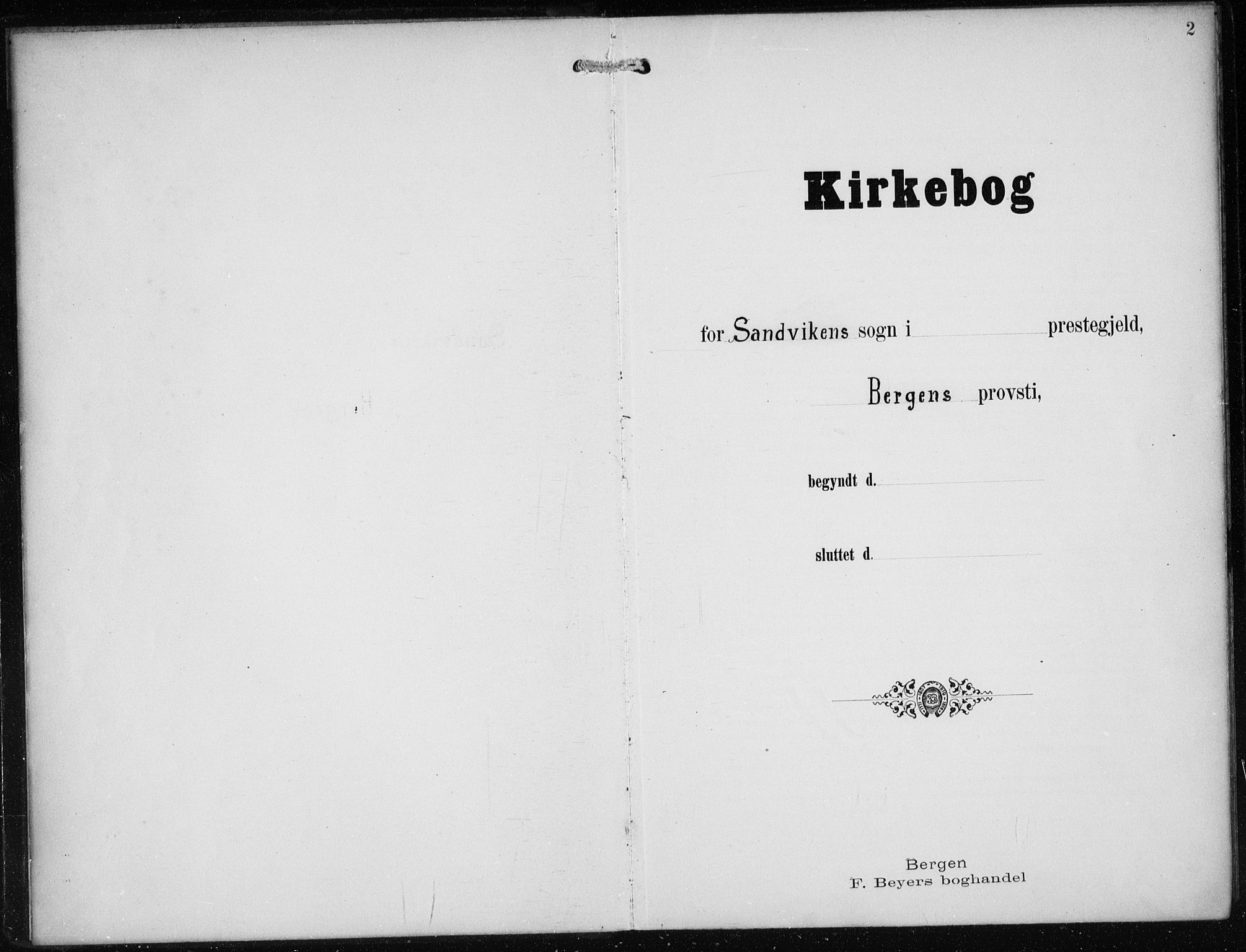 Sandviken Sokneprestembete, AV/SAB-A-77601/H/Ha/L0010: Parish register (official) no. C 1, 1895-1905, p. 2