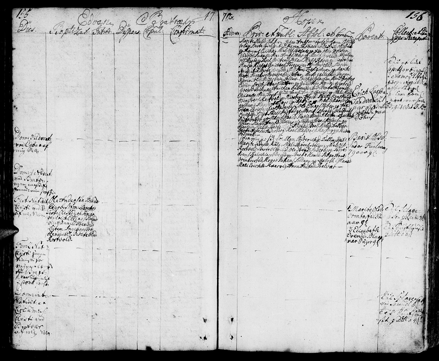 Ministerialprotokoller, klokkerbøker og fødselsregistre - Møre og Romsdal, AV/SAT-A-1454/581/L0932: Parish register (official) no. 581A02, 1767-1823, p. 155-156