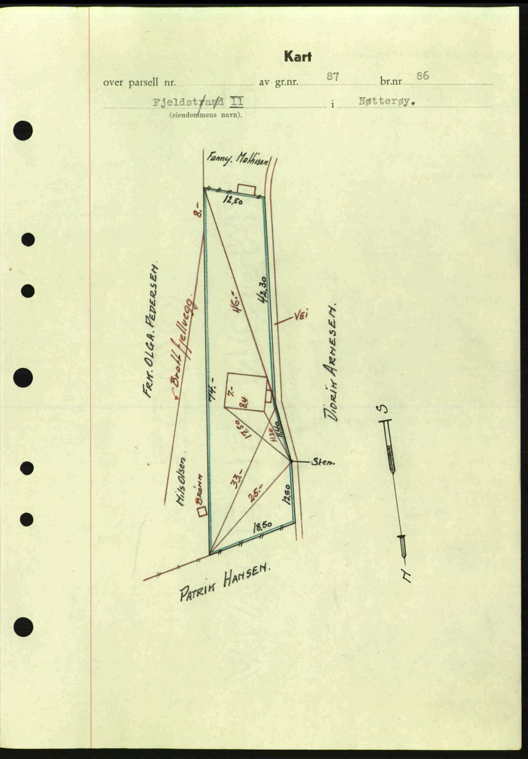 Tønsberg sorenskriveri, AV/SAKO-A-130/G/Ga/Gaa/L0017a: Mortgage book no. A17a, 1945-1945, Diary no: : 2354/1945