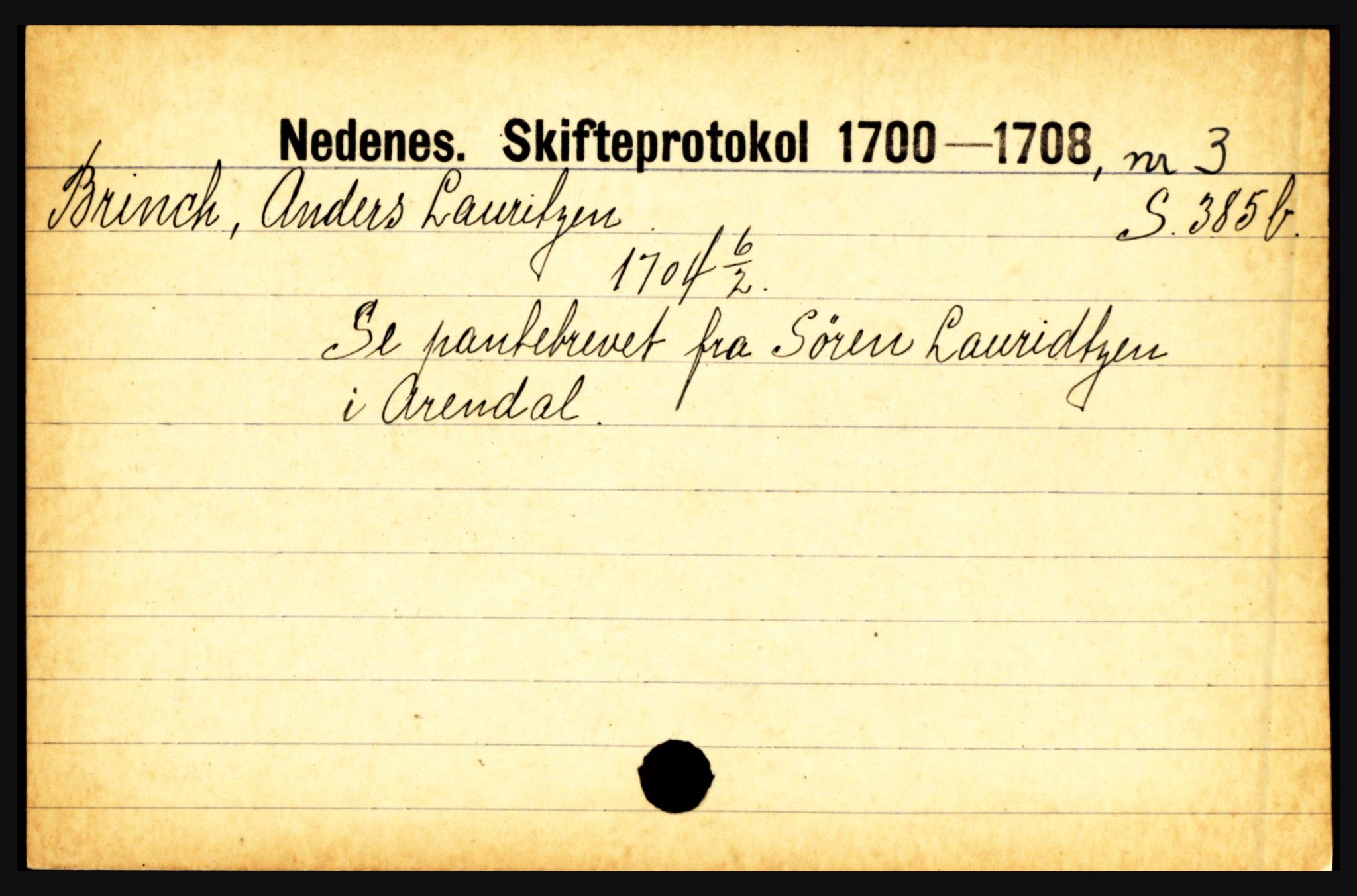 Nedenes sorenskriveri før 1824, AV/SAK-1221-0007/H, p. 3961