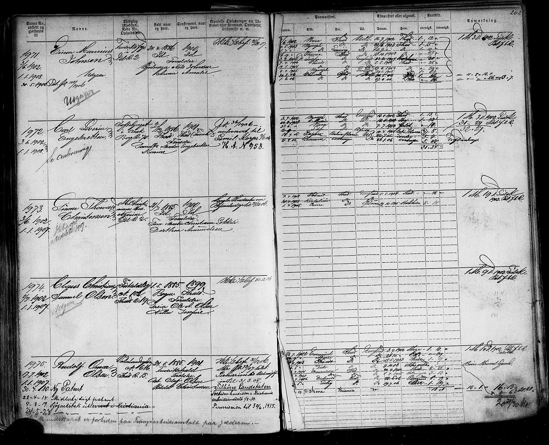 Halden mønstringskontor, AV/SAO-A-10569a/F/Fc/Fca/L0003: Annotasjonsrulle, 1875-1910, p. 218