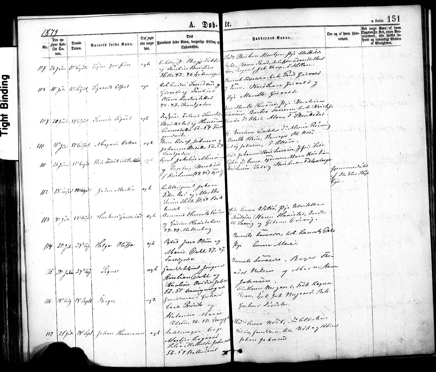 Ministerialprotokoller, klokkerbøker og fødselsregistre - Sør-Trøndelag, SAT/A-1456/602/L0118: Parish register (official) no. 602A16, 1873-1879, p. 151