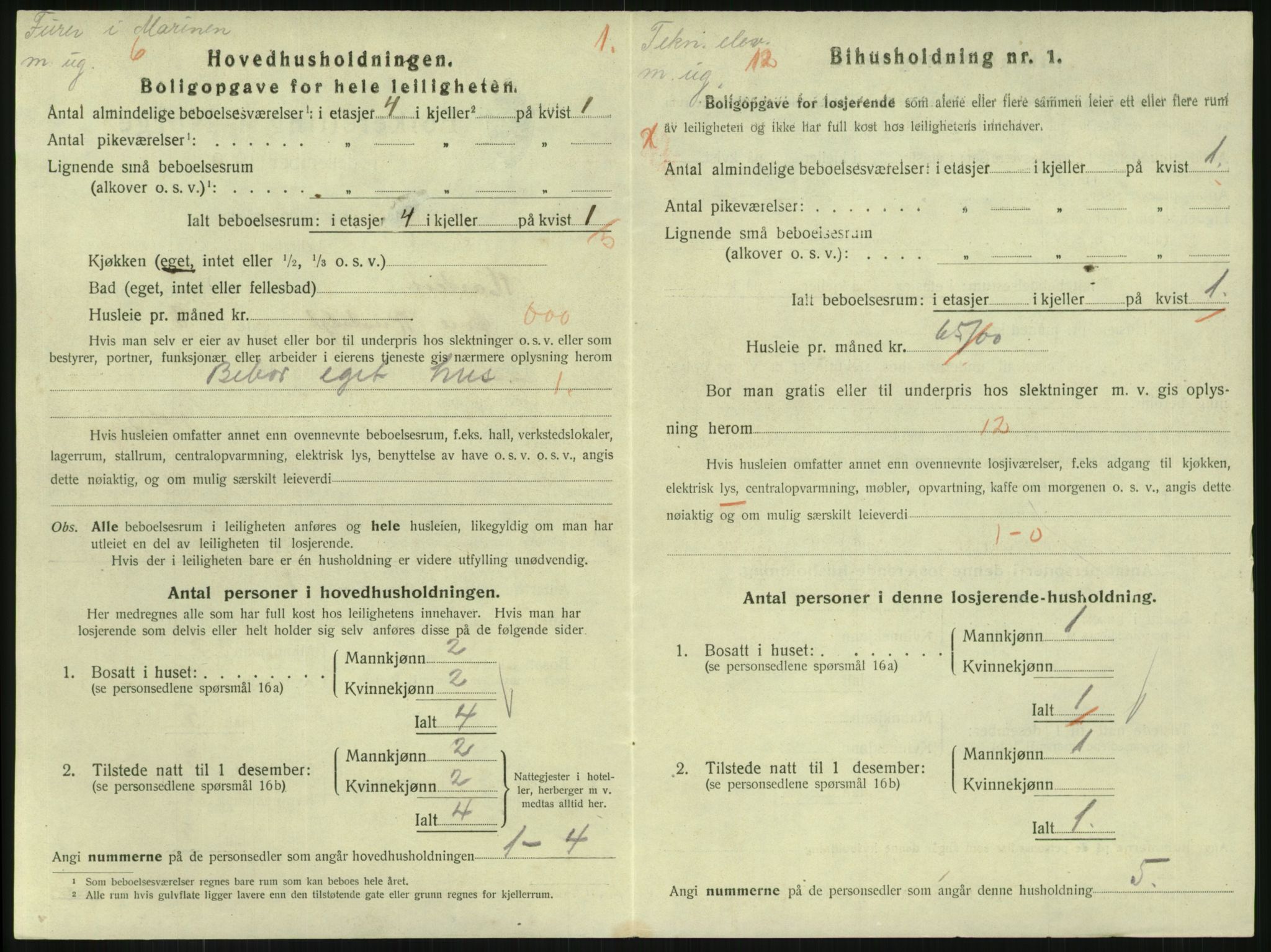SAKO, 1920 census for Horten, 1920, p. 7074
