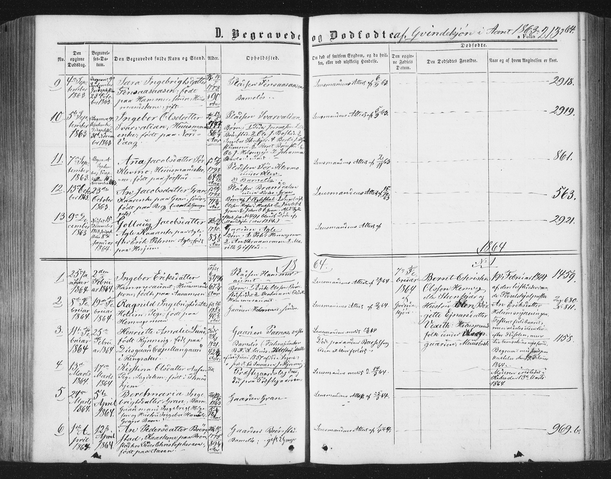 Ministerialprotokoller, klokkerbøker og fødselsregistre - Nord-Trøndelag, AV/SAT-A-1458/749/L0472: Parish register (official) no. 749A06, 1857-1873, p. 213