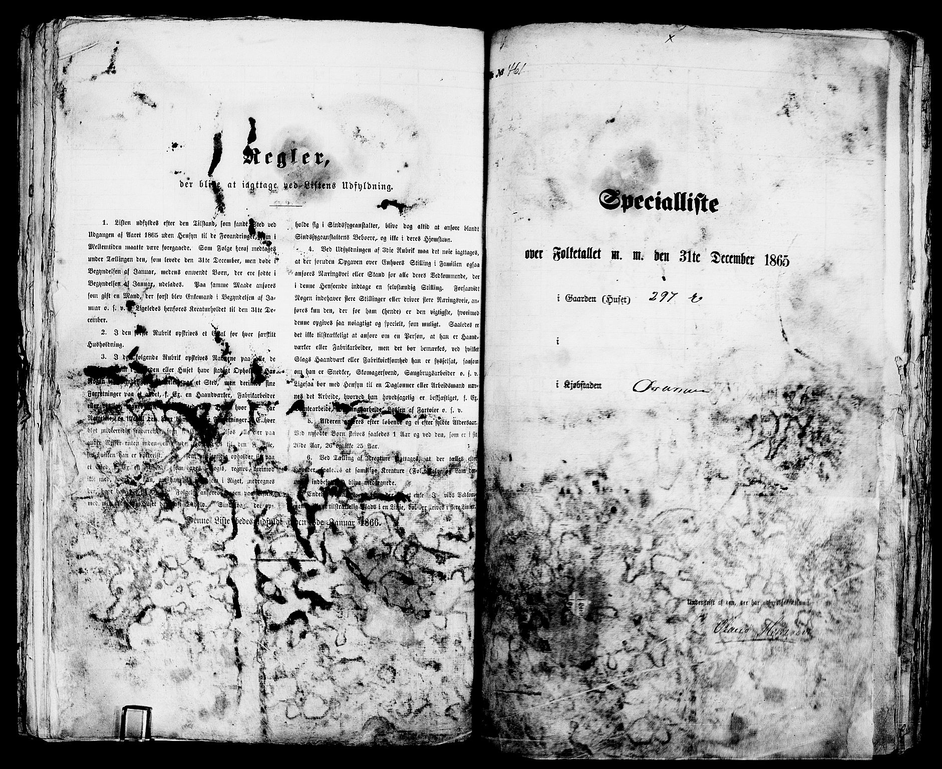 RA, 1865 census for Bragernes in Drammen, 1865, p. 965