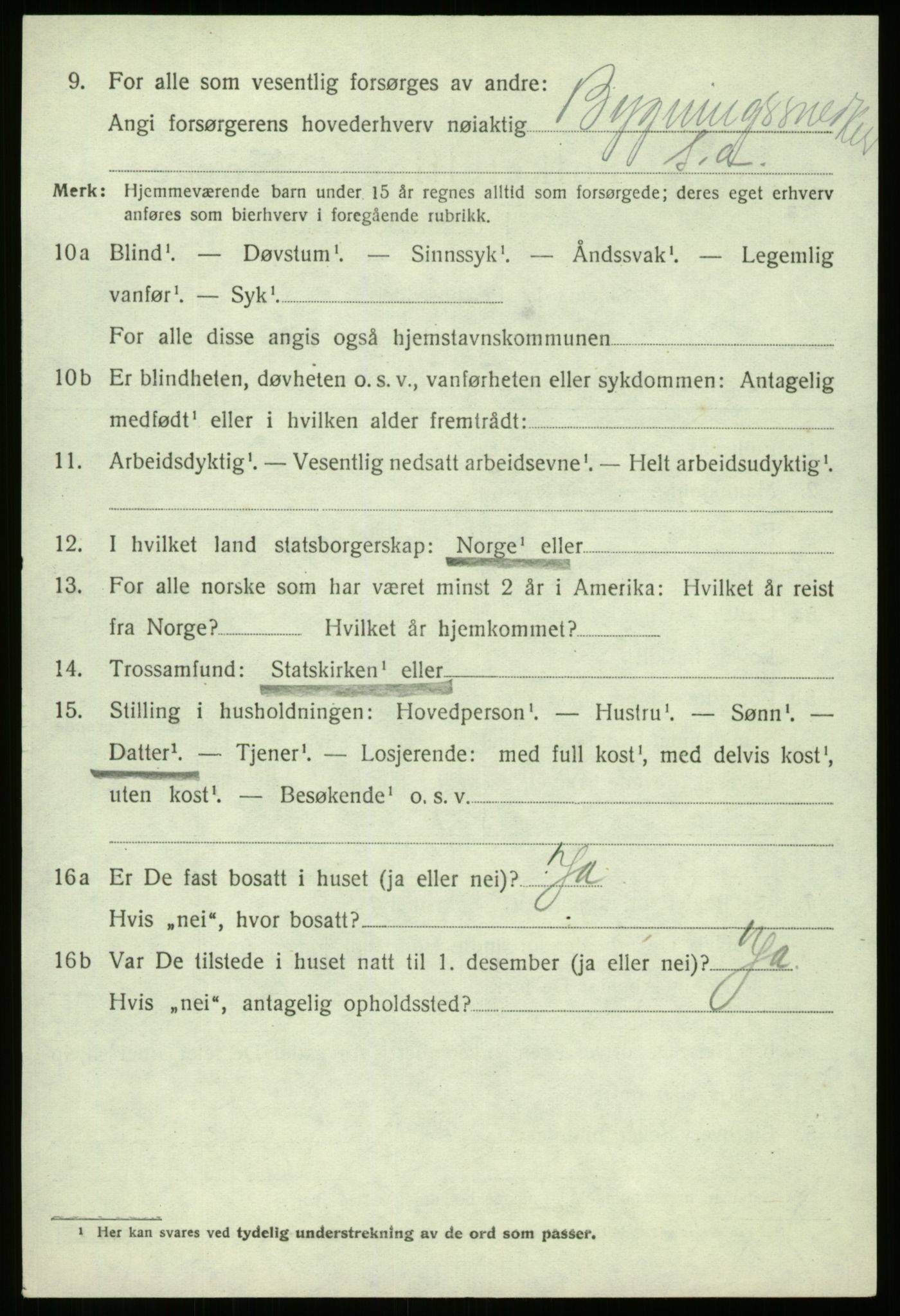 SAB, 1920 census for Eid, 1920, p. 5111