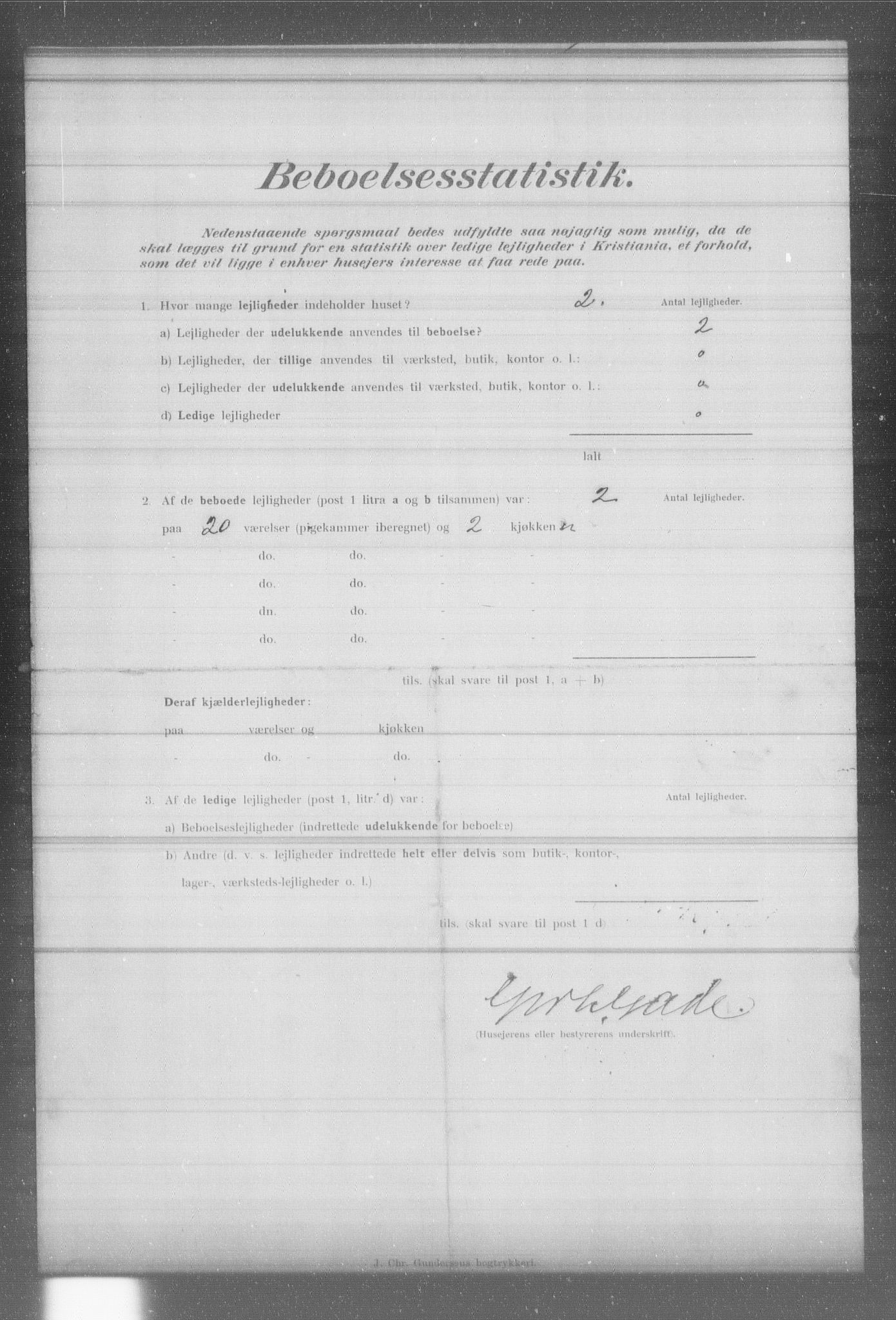 OBA, Municipal Census 1902 for Kristiania, 1902, p. 5404