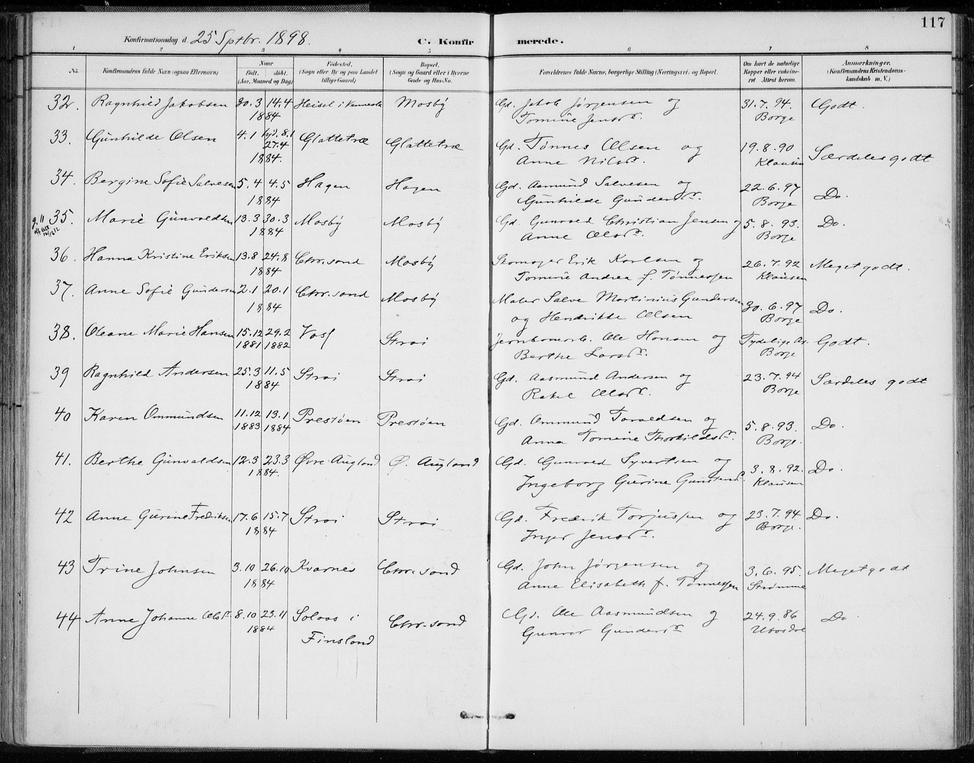 Oddernes sokneprestkontor, AV/SAK-1111-0033/F/Fa/Faa/L0010: Parish register (official) no. A 10, 1897-1911, p. 117