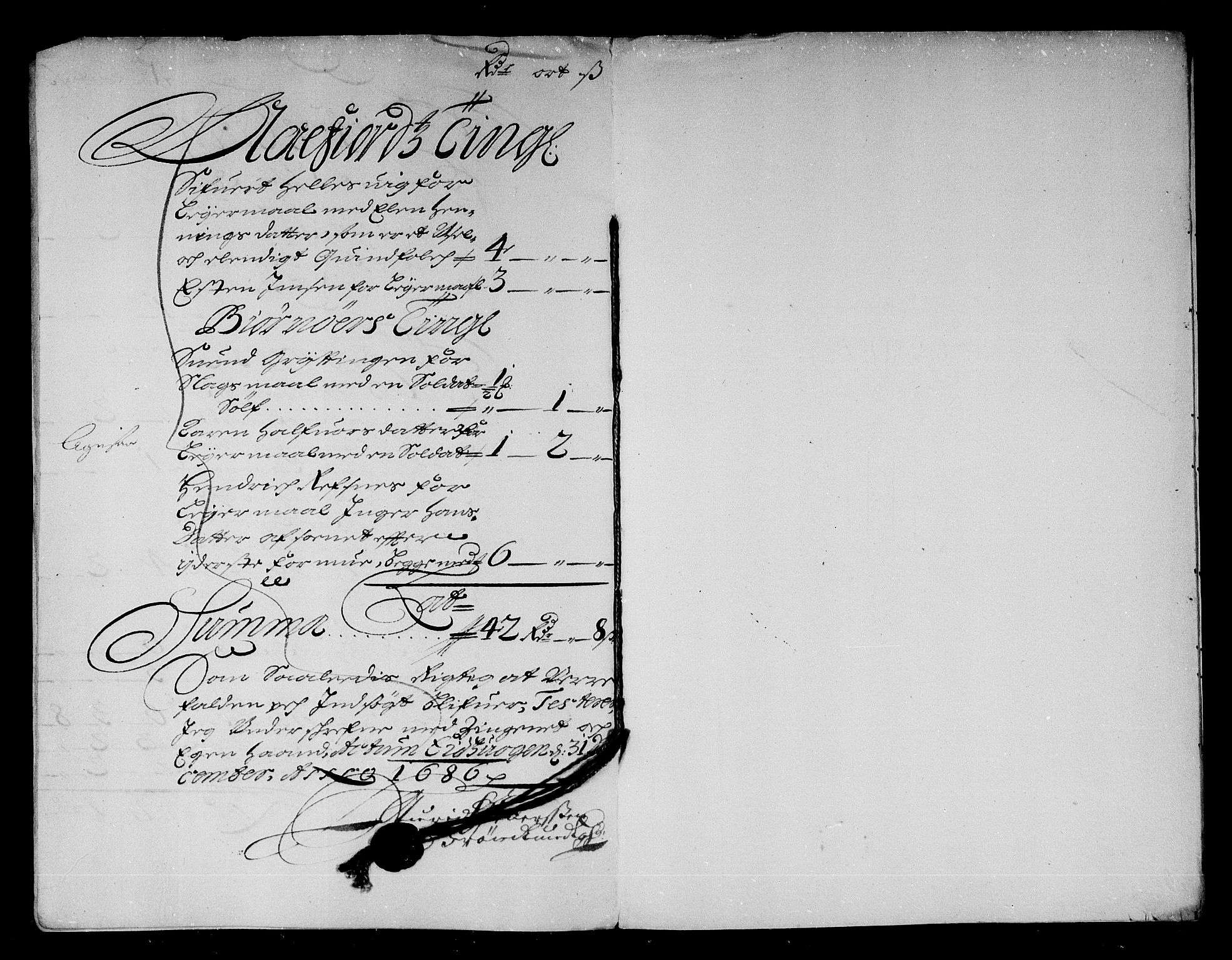 Rentekammeret inntil 1814, Reviderte regnskaper, Stiftamtstueregnskaper, Trondheim stiftamt og Nordland amt, AV/RA-EA-6044/R/Rg/L0083: Trondheim stiftamt og Nordland amt, 1686