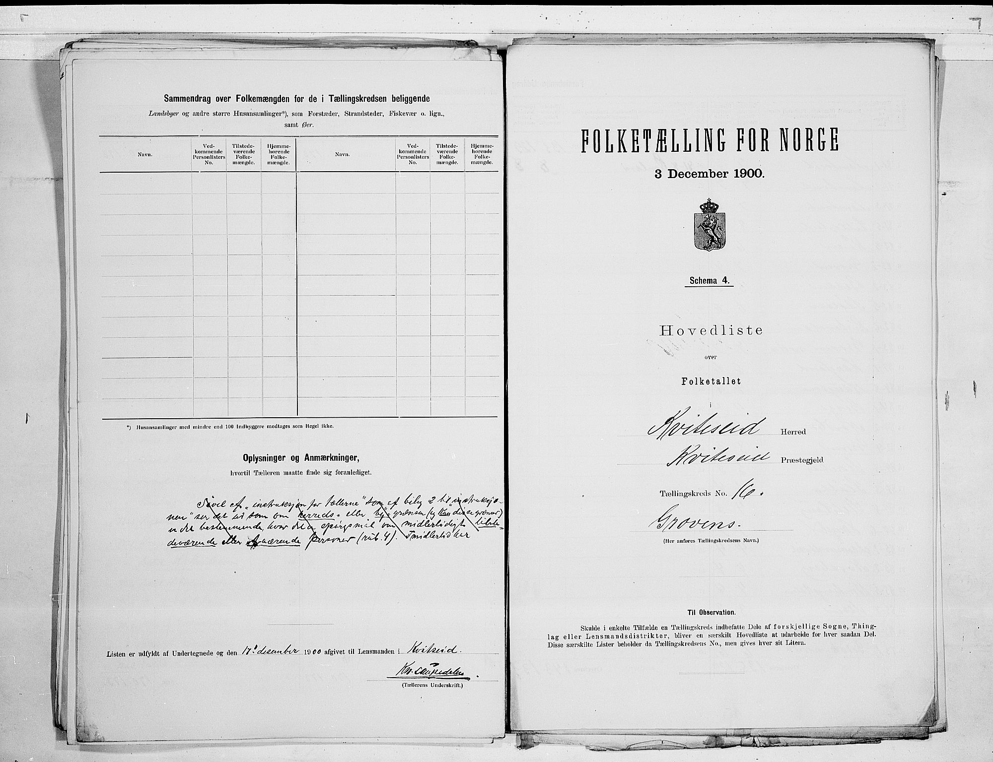 SAKO, 1900 census for Kviteseid, 1900, p. 32