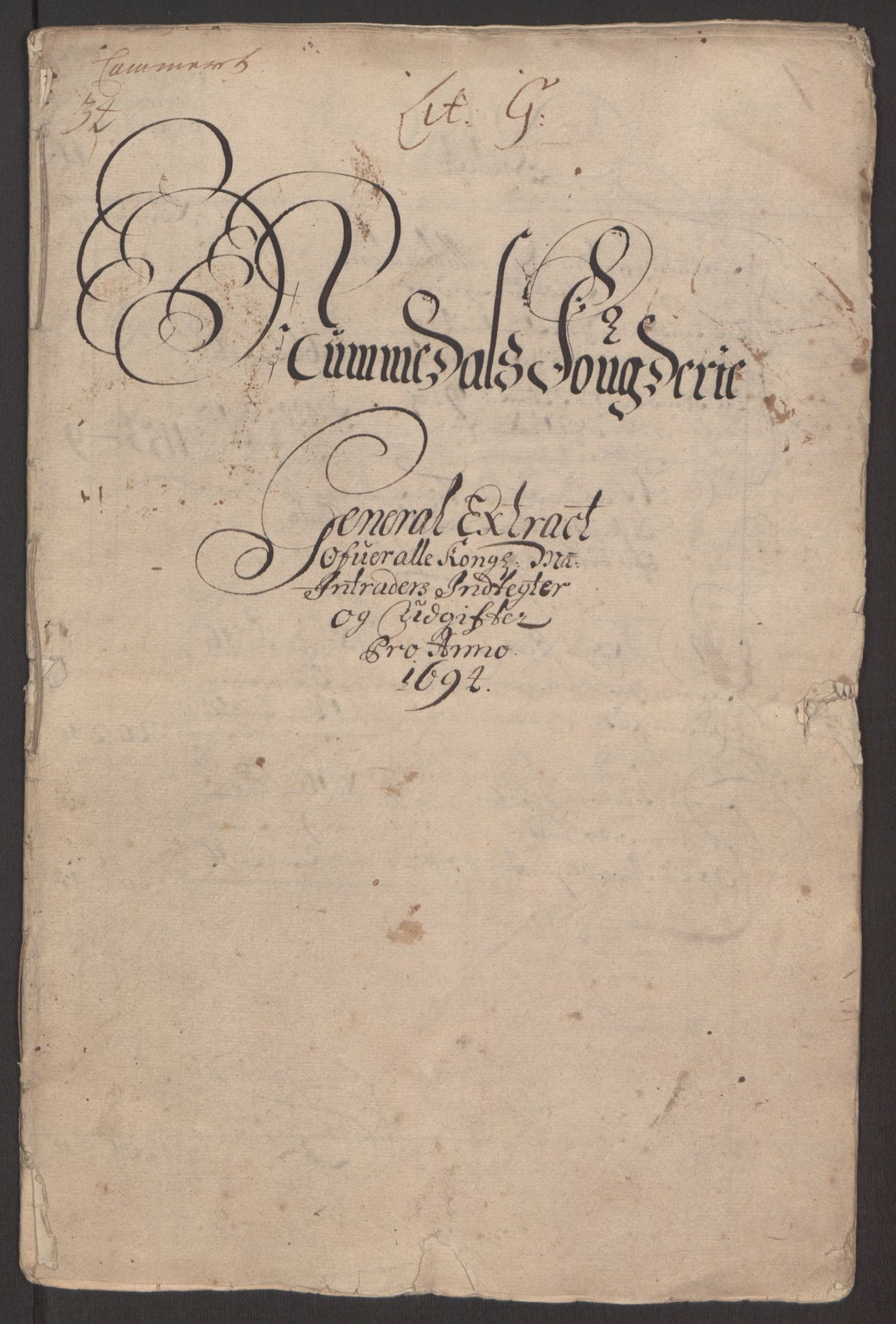 Rentekammeret inntil 1814, Reviderte regnskaper, Fogderegnskap, RA/EA-4092/R64/L4424: Fogderegnskap Namdal, 1692-1695, p. 332
