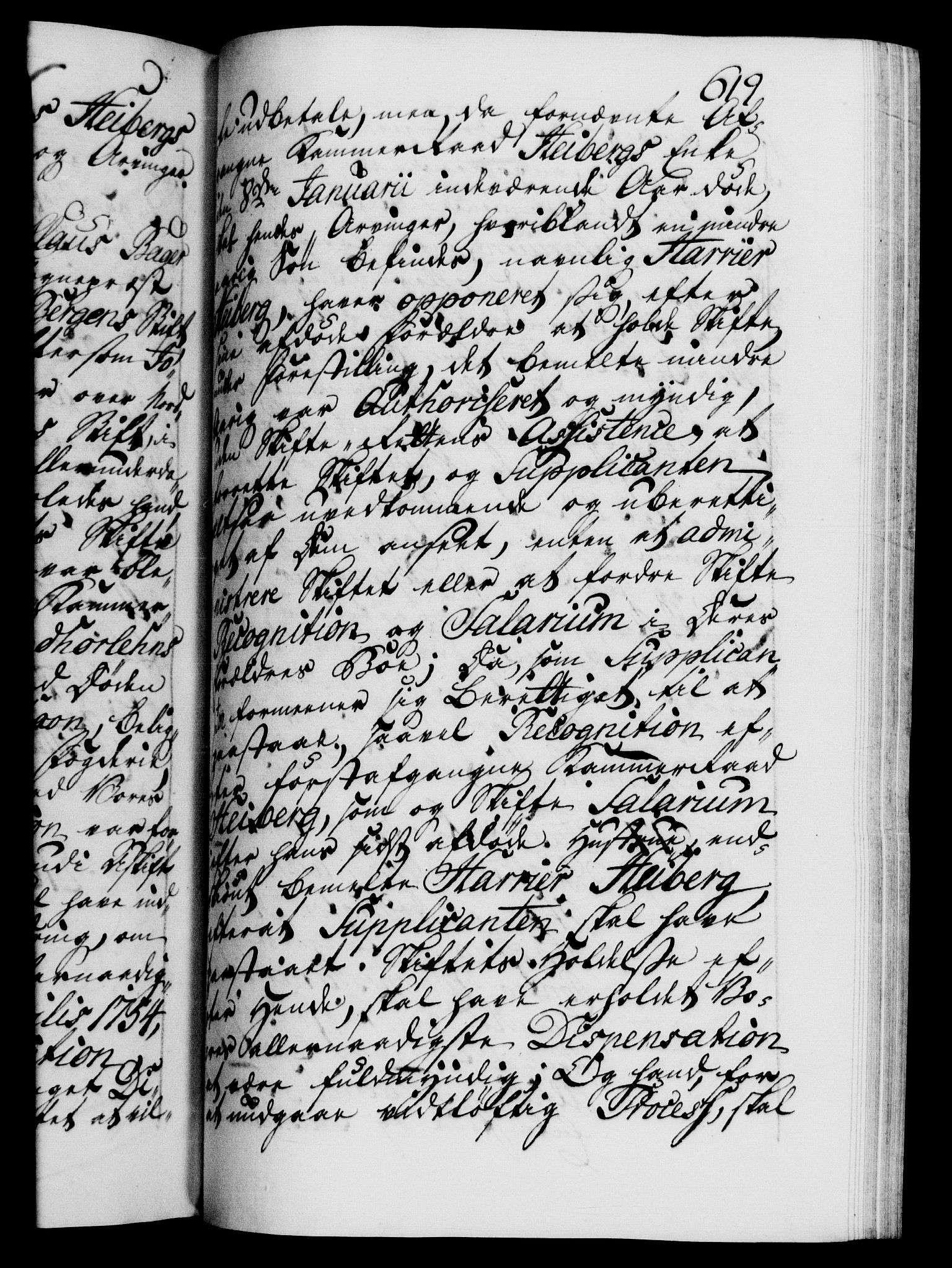 Danske Kanselli 1572-1799, RA/EA-3023/F/Fc/Fca/Fcab/L0036: Norske tegnelser, 1757-1761, p. 619a