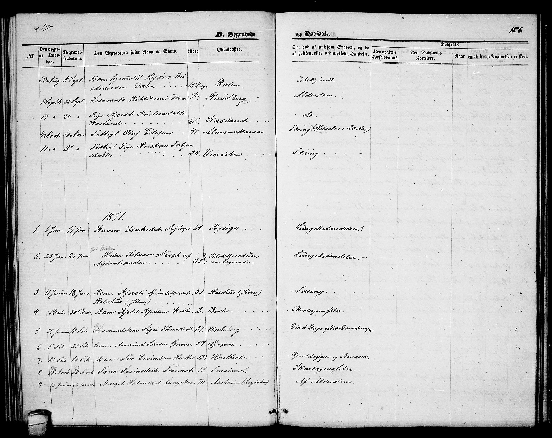 Seljord kirkebøker, SAKO/A-20/G/Ga/L0004: Parish register (copy) no. I 4, 1873-1886, p. 126