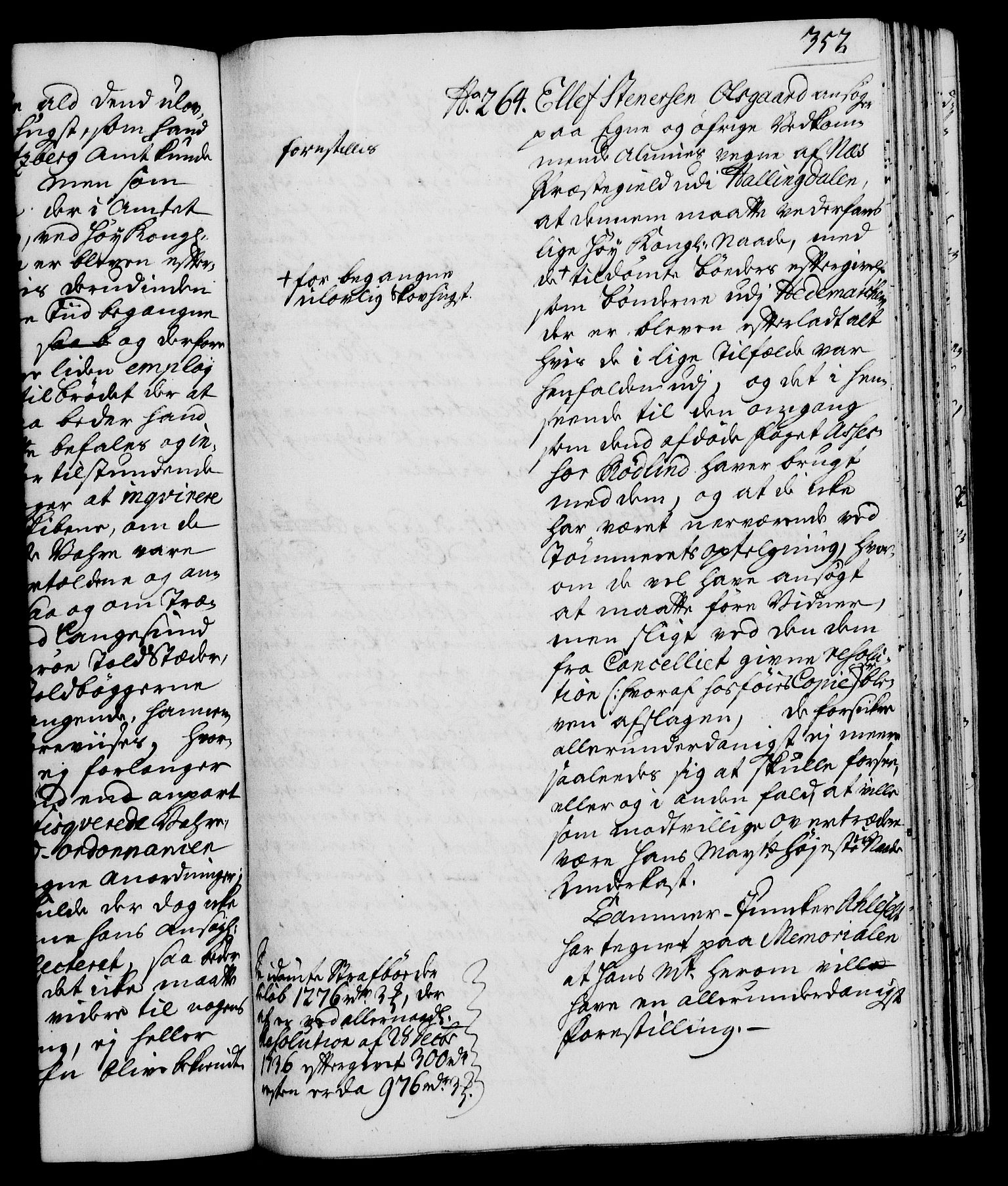 Rentekammeret, Kammerkanselliet, RA/EA-3111/G/Gh/Gha/L0019: Norsk ekstraktmemorialprotokoll (merket RK 53.64), 1736-1737, p. 357