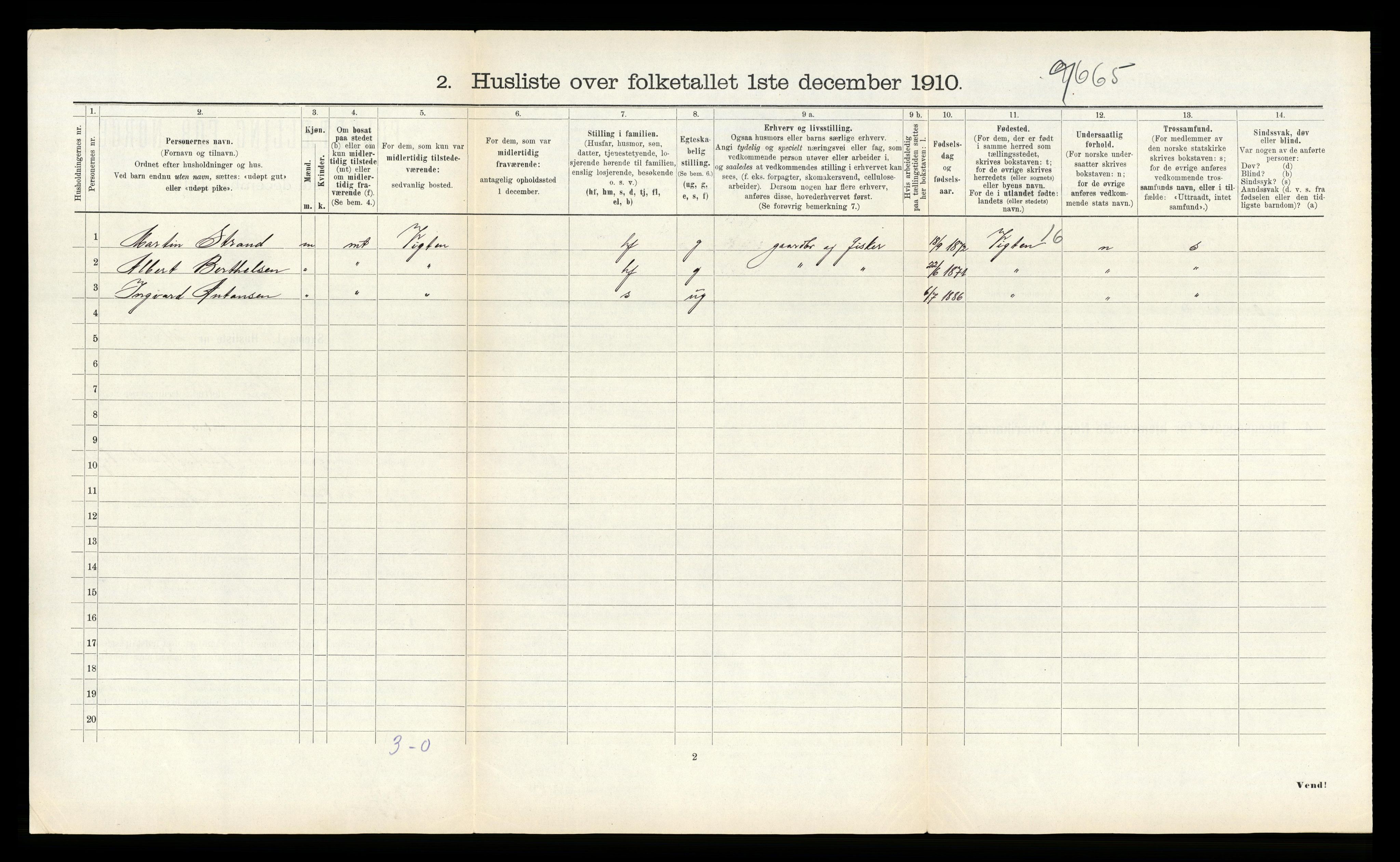 RA, 1910 census for Nærøy, 1910, p. 286